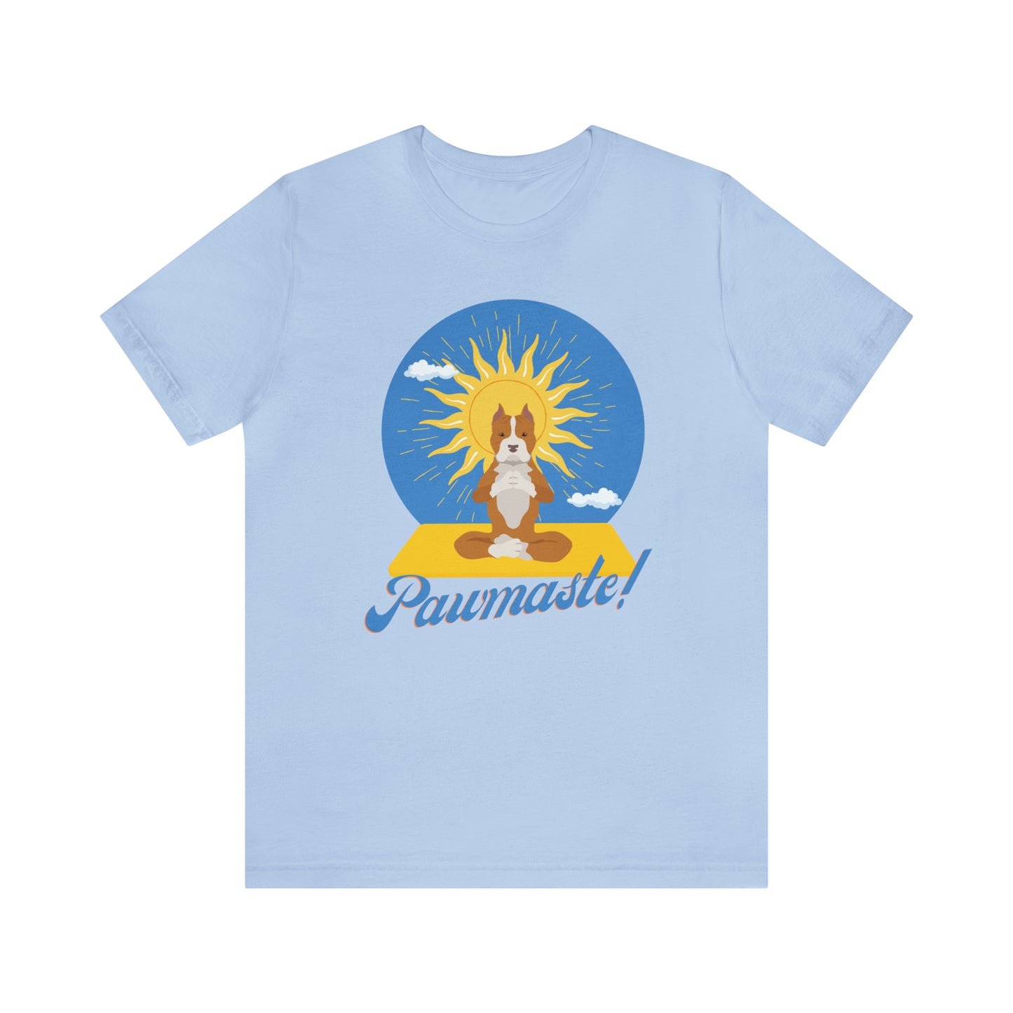 Pawmaste Pitbull Puppy Yoga Shirt Unisex Classic Tee