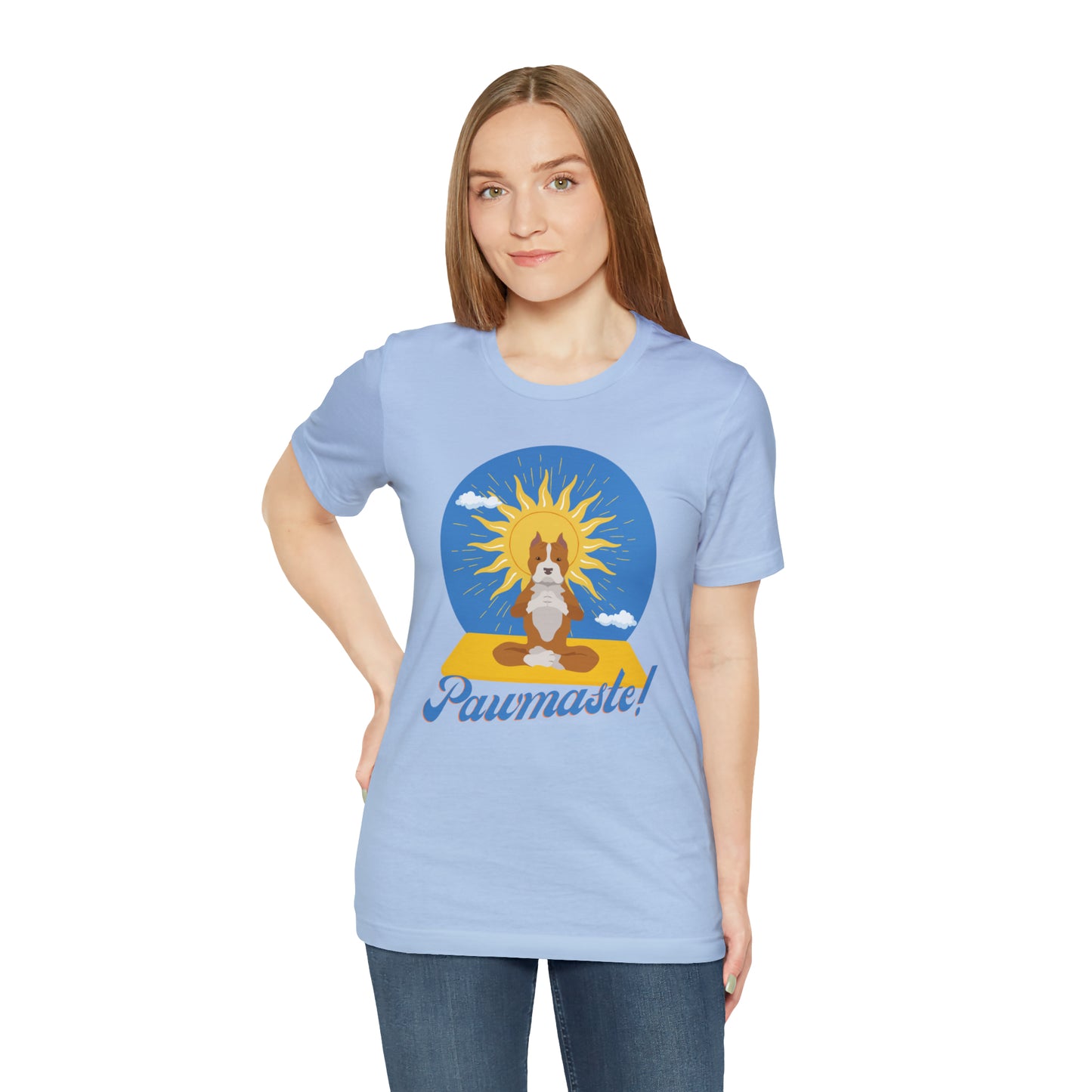 Pawmaste Pitbull Puppy Yoga Shirt Unisex Classic Tee