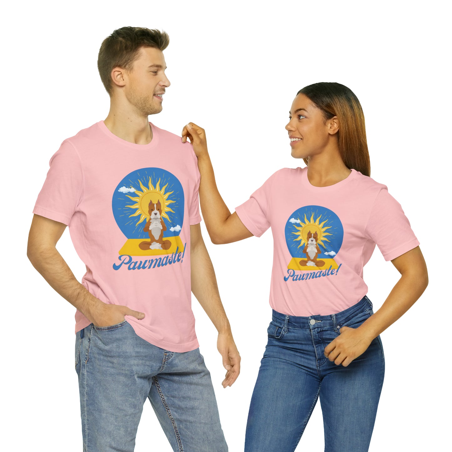 Pawmaste Pitbull Puppy Yoga Shirt Unisex Classic Tee