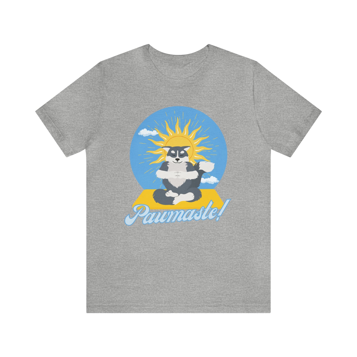 Pawmaste Happy Husky Puppy Yoga Shirt Unisex Classic Tee