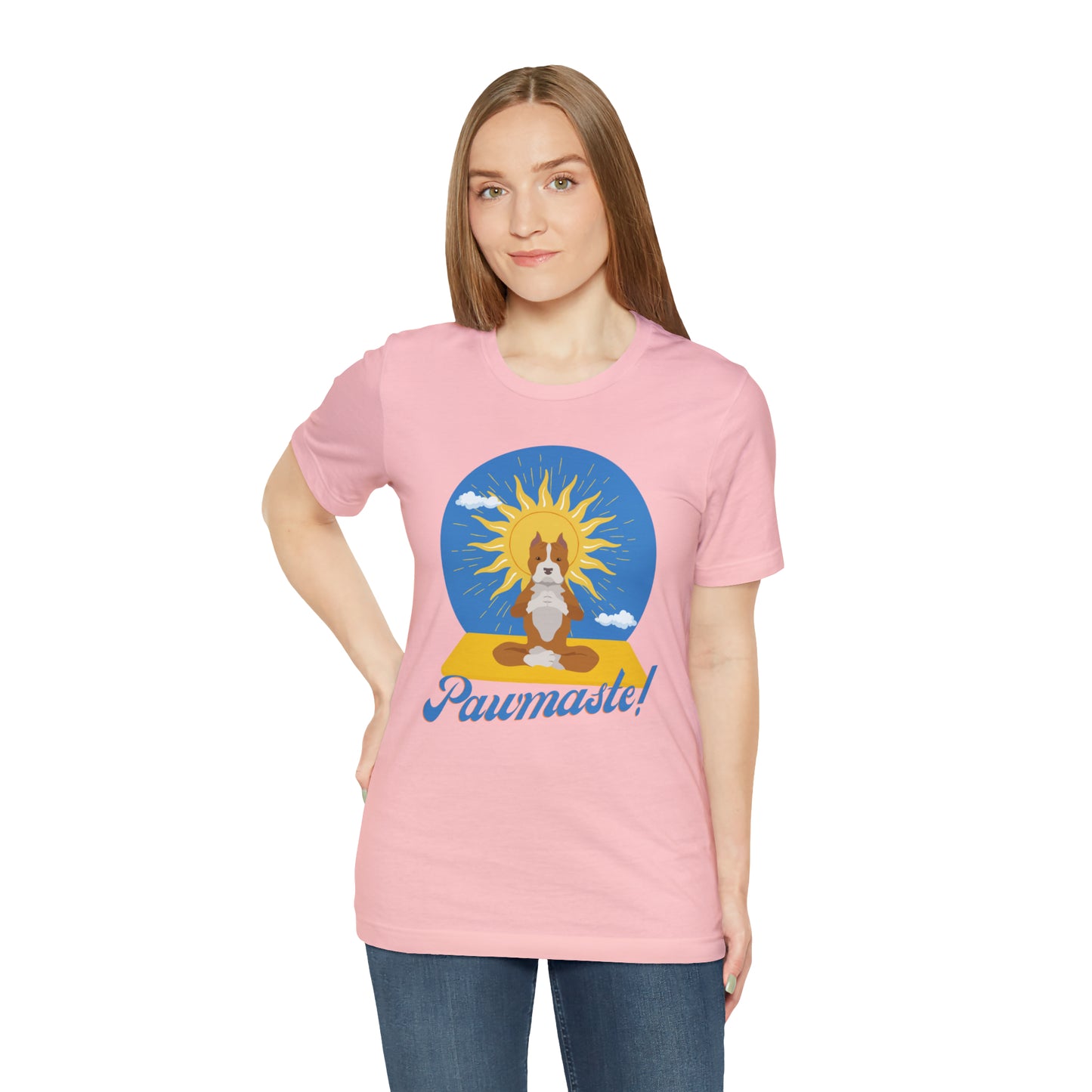 Pawmaste Pitbull Puppy Yoga Shirt Unisex Classic Tee