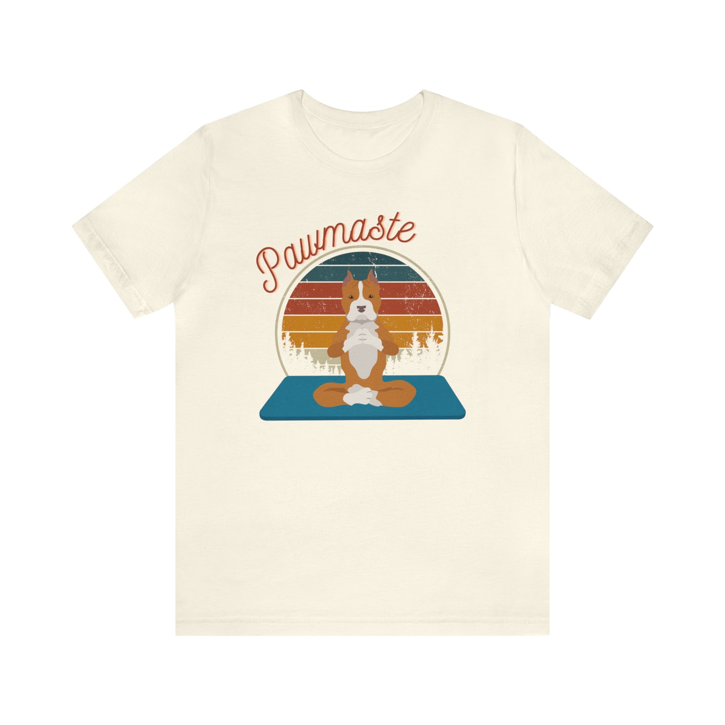 Pawmaste Pitbull Puppy Yoga Mountain Shirt Unisex Classic Tee