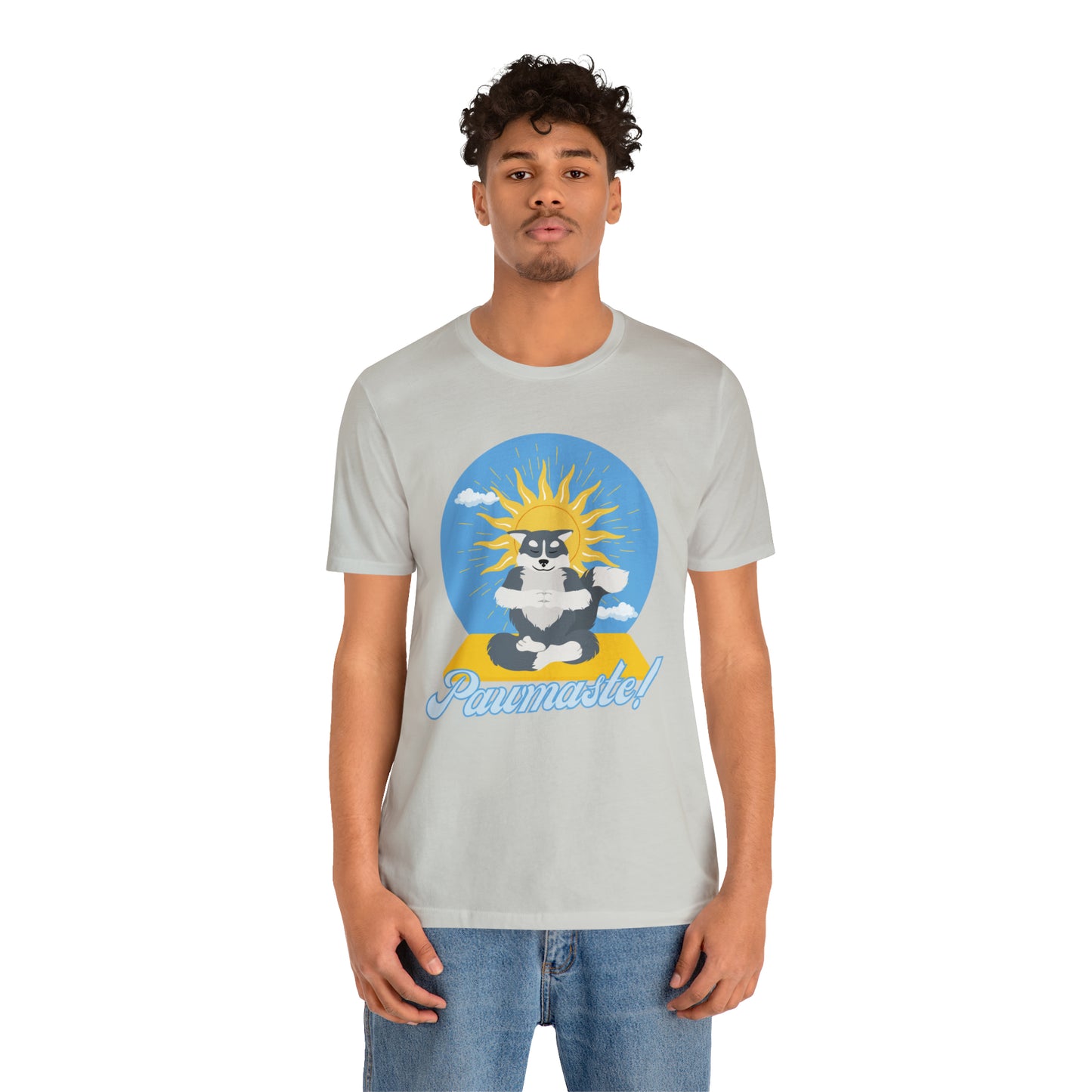 Pawmaste Happy Husky Puppy Yoga Shirt Unisex Classic Tee