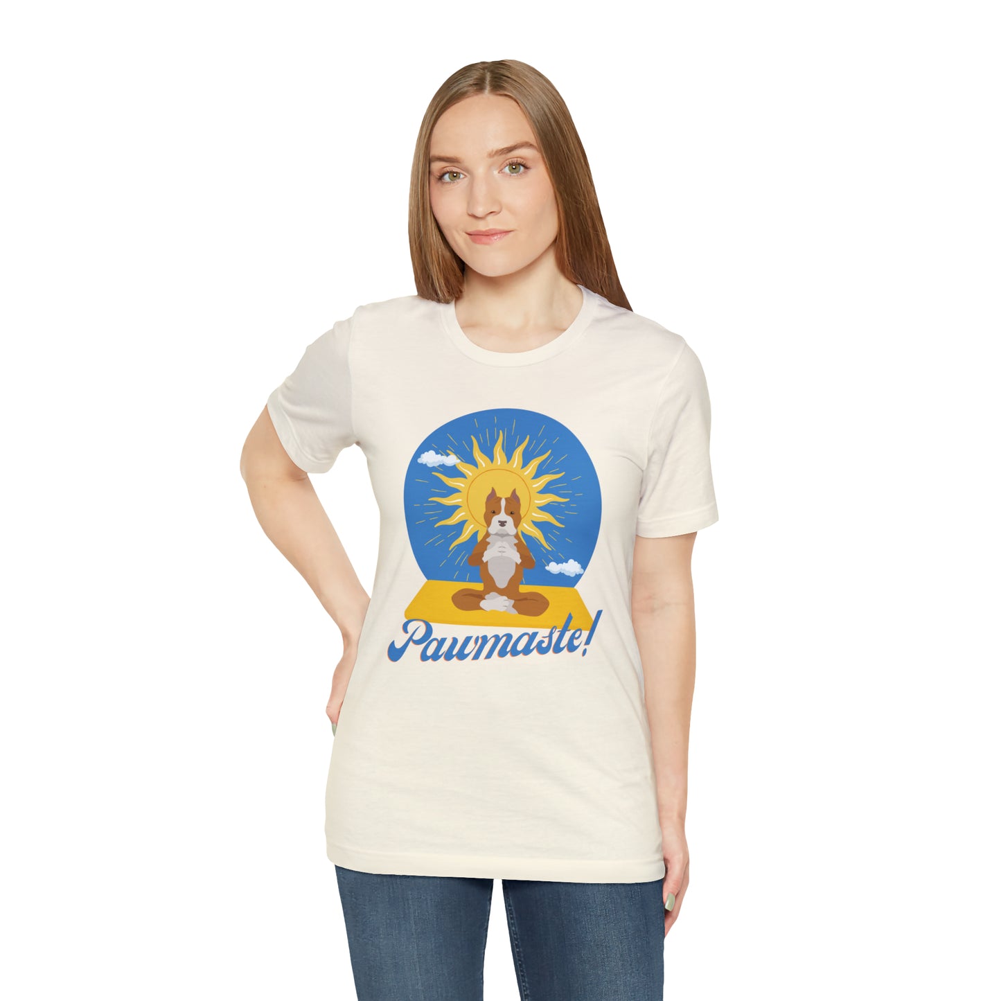 Pawmaste Pitbull Puppy Yoga Shirt Unisex Classic Tee