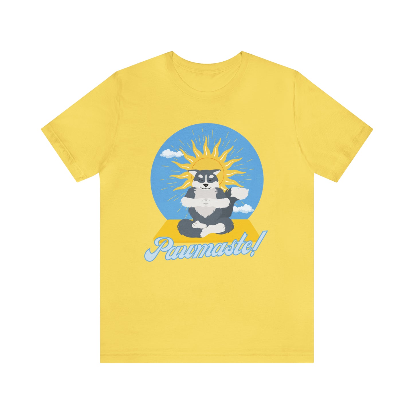 Pawmaste Happy Husky Puppy Yoga Shirt Unisex Classic Tee