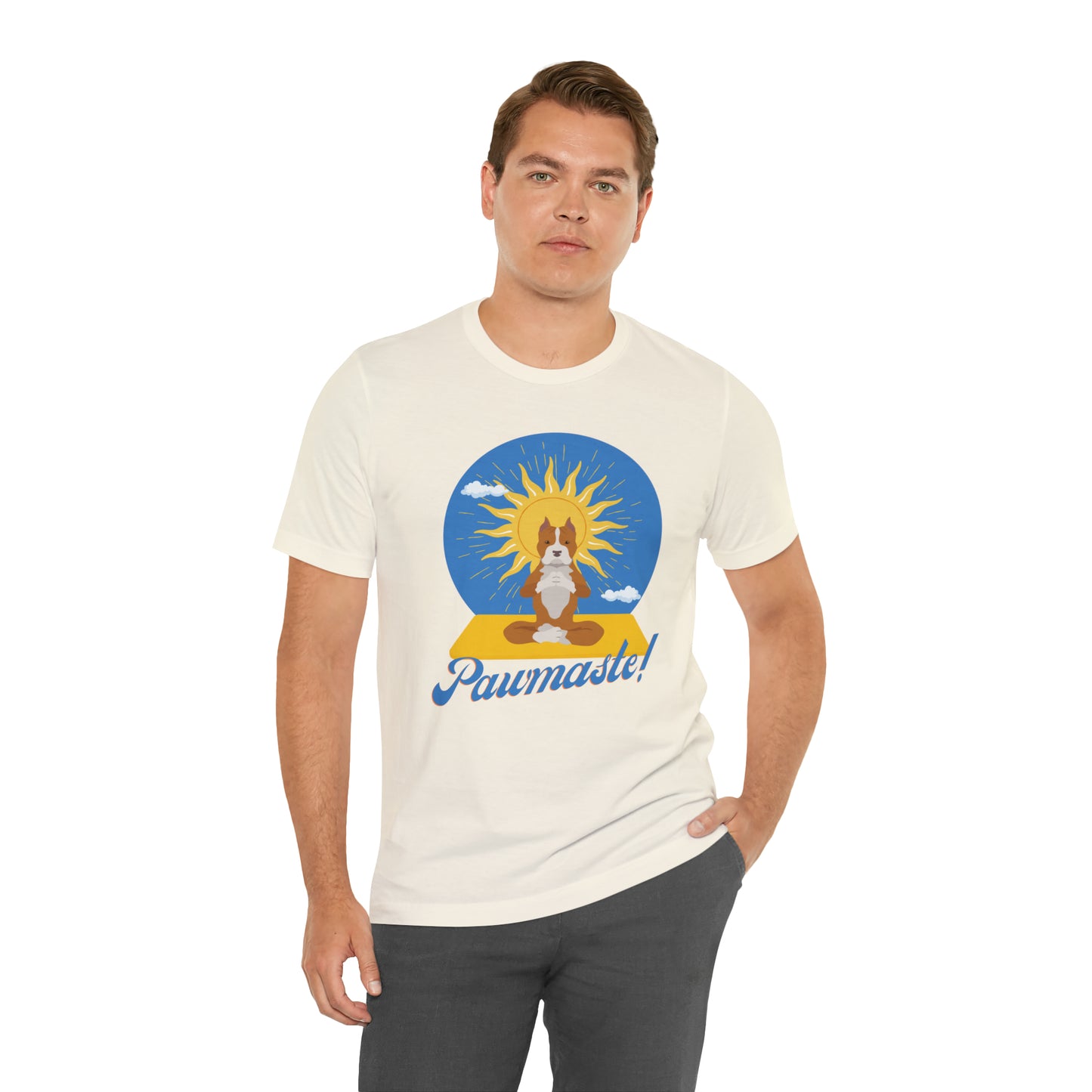 Pawmaste Pitbull Puppy Yoga Shirt Unisex Classic Tee