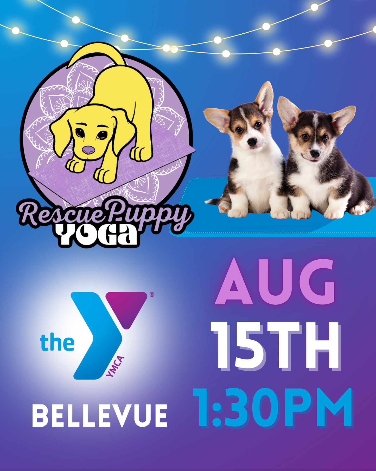 Rescue Puppy Yoga - Bellevue YMCA