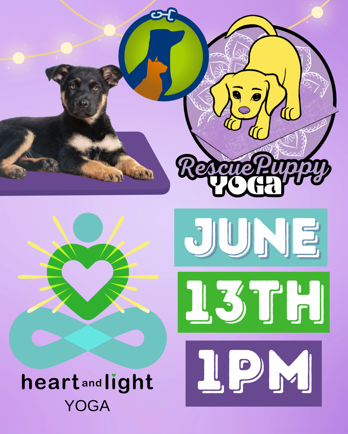 Rescue Puppy Yoga - Heart and Light Yoga - Old Hickory, TN