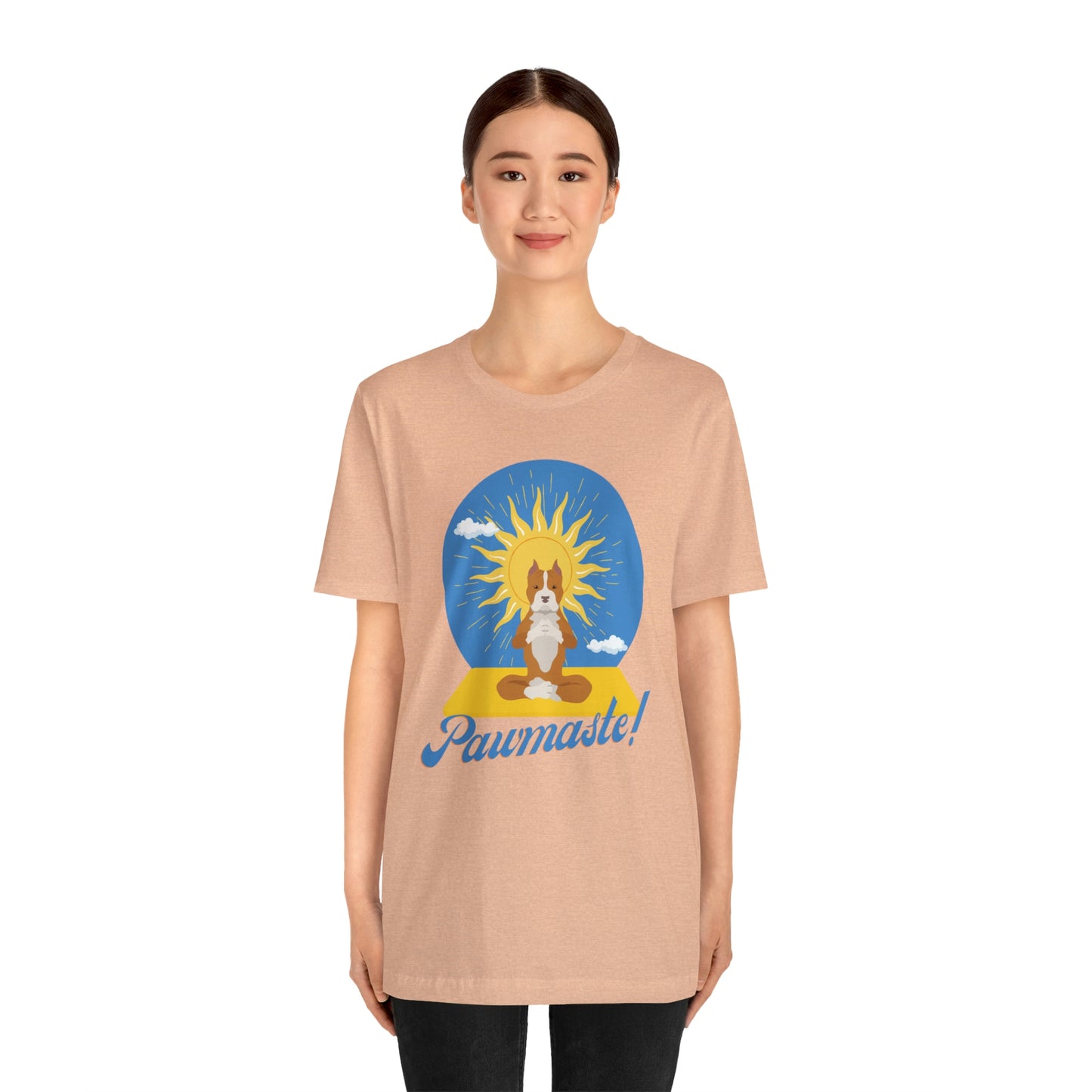 Pawmaste Pitbull Puppy Yoga Shirt Unisex Classic Tee