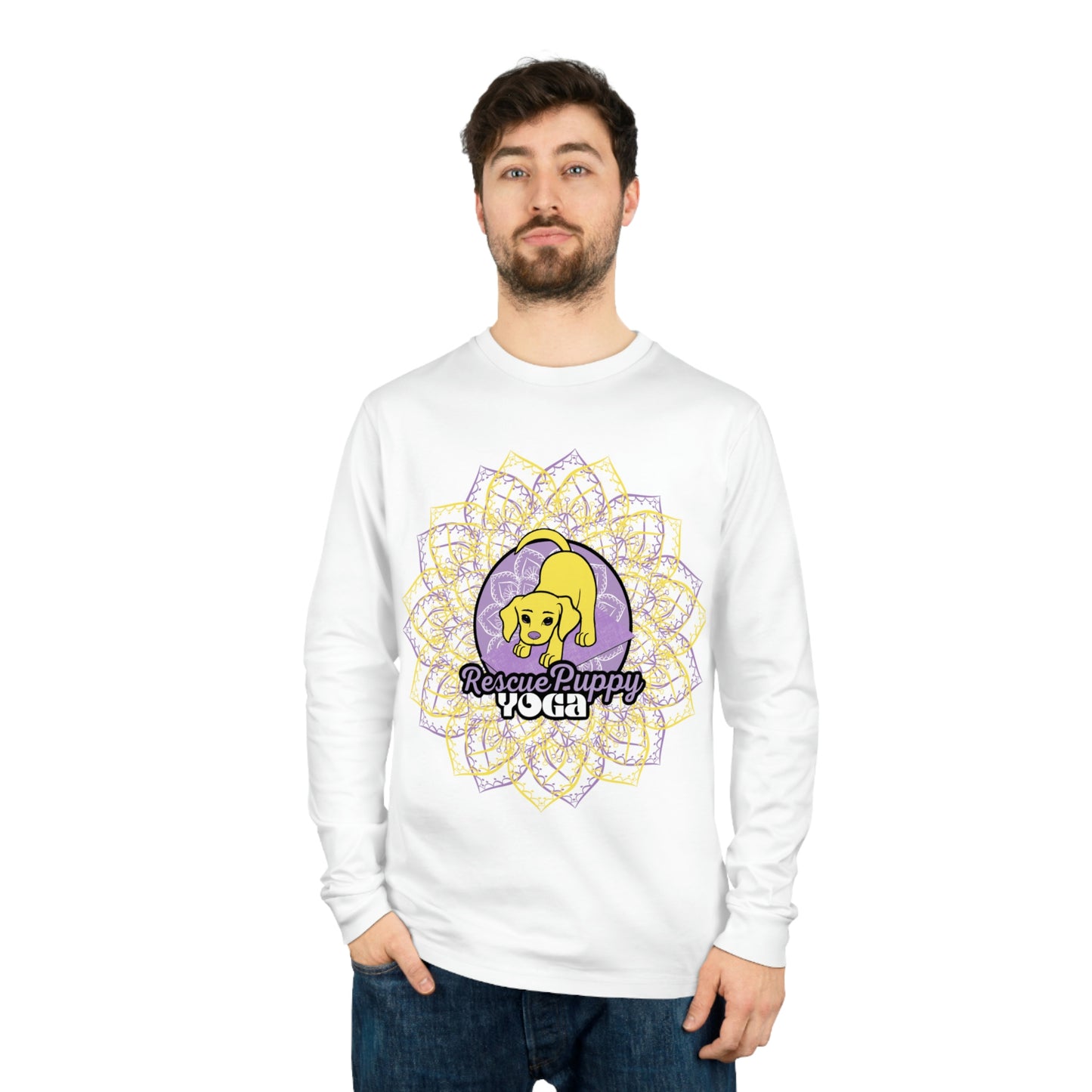 Rescued is My Favorite Breed Unisex Organic Long Sleeve Tee