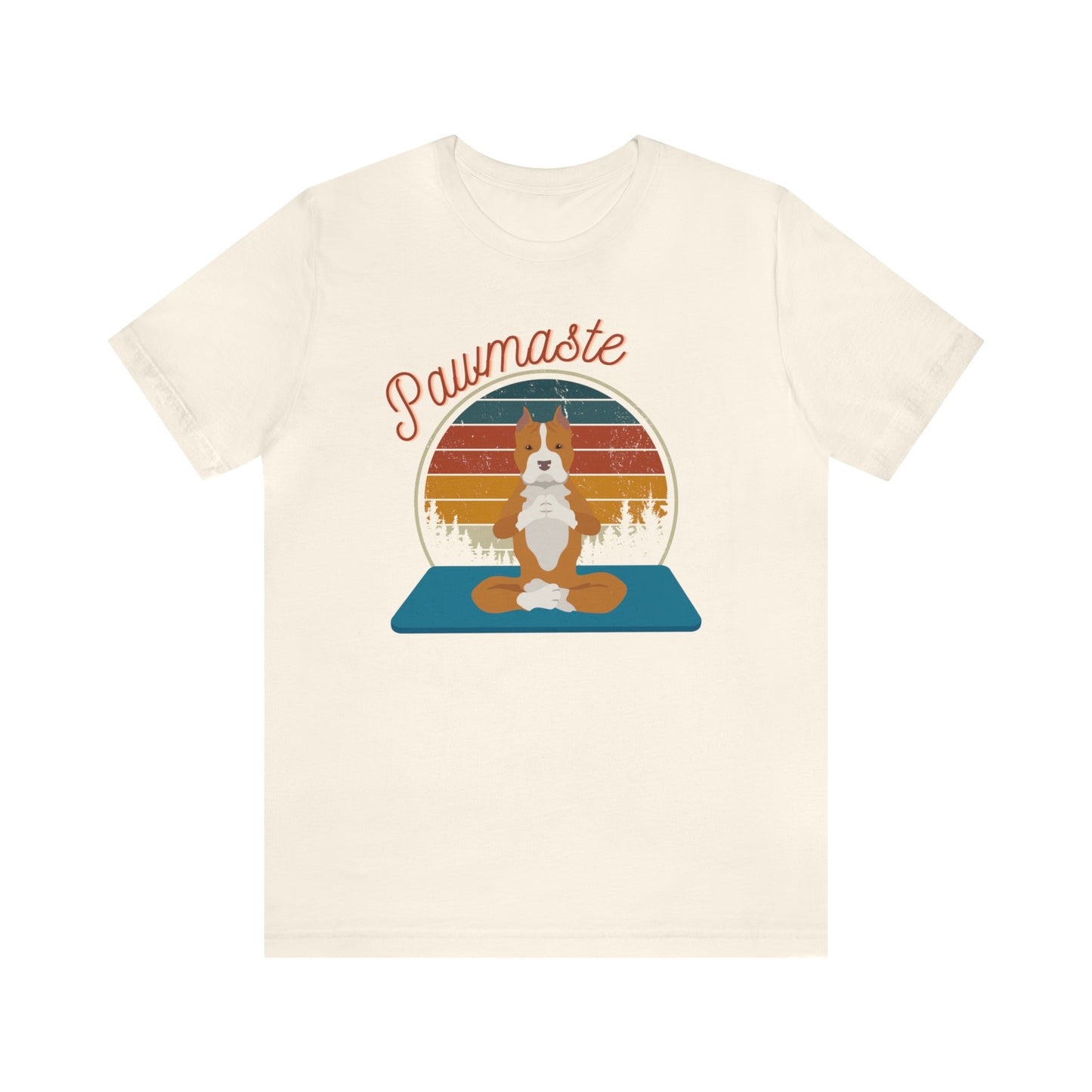 Pawmaste Pitbull Puppy Yoga Mountain Shirt Unisex Classic Tee