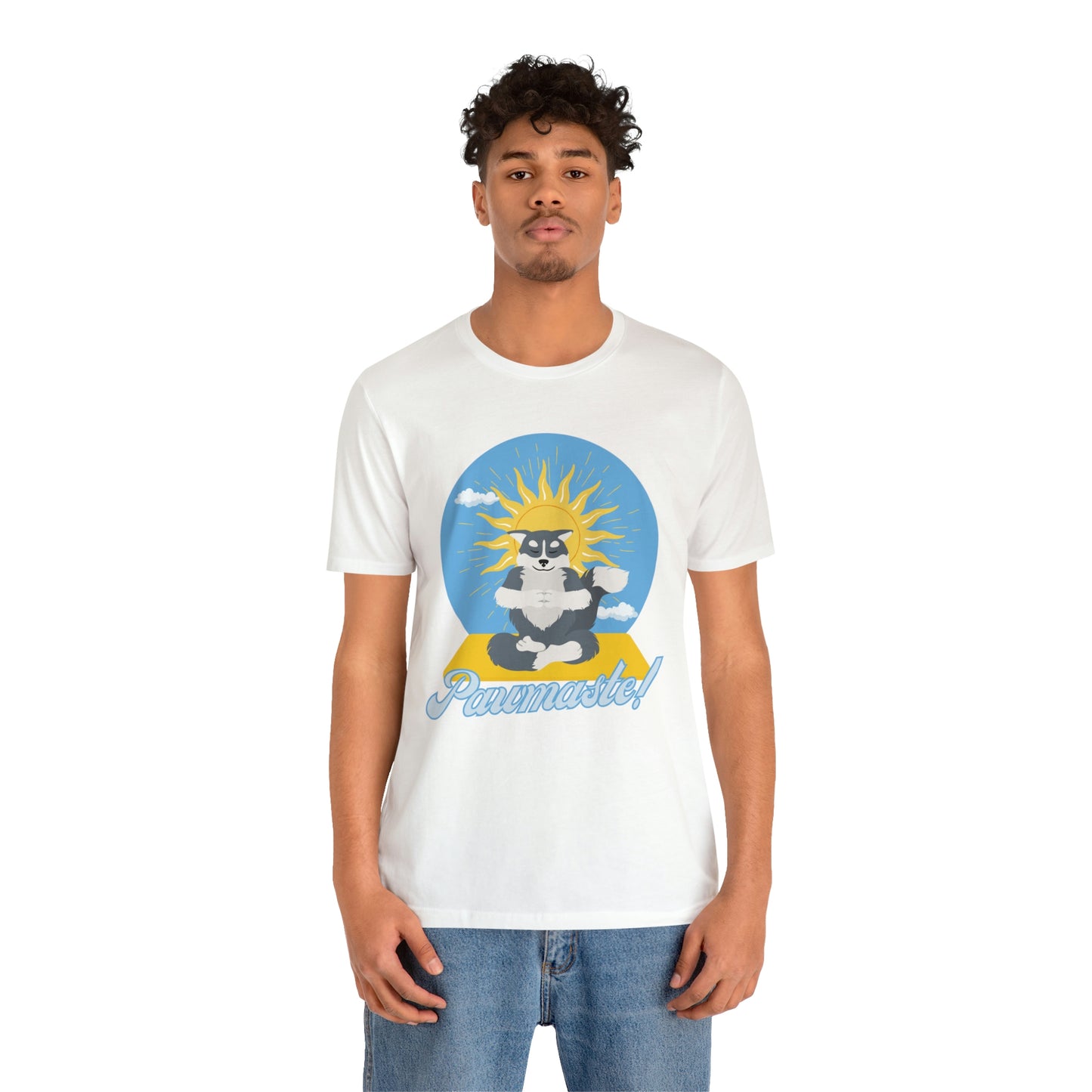 Pawmaste Happy Husky Puppy Yoga Shirt Unisex Classic Tee