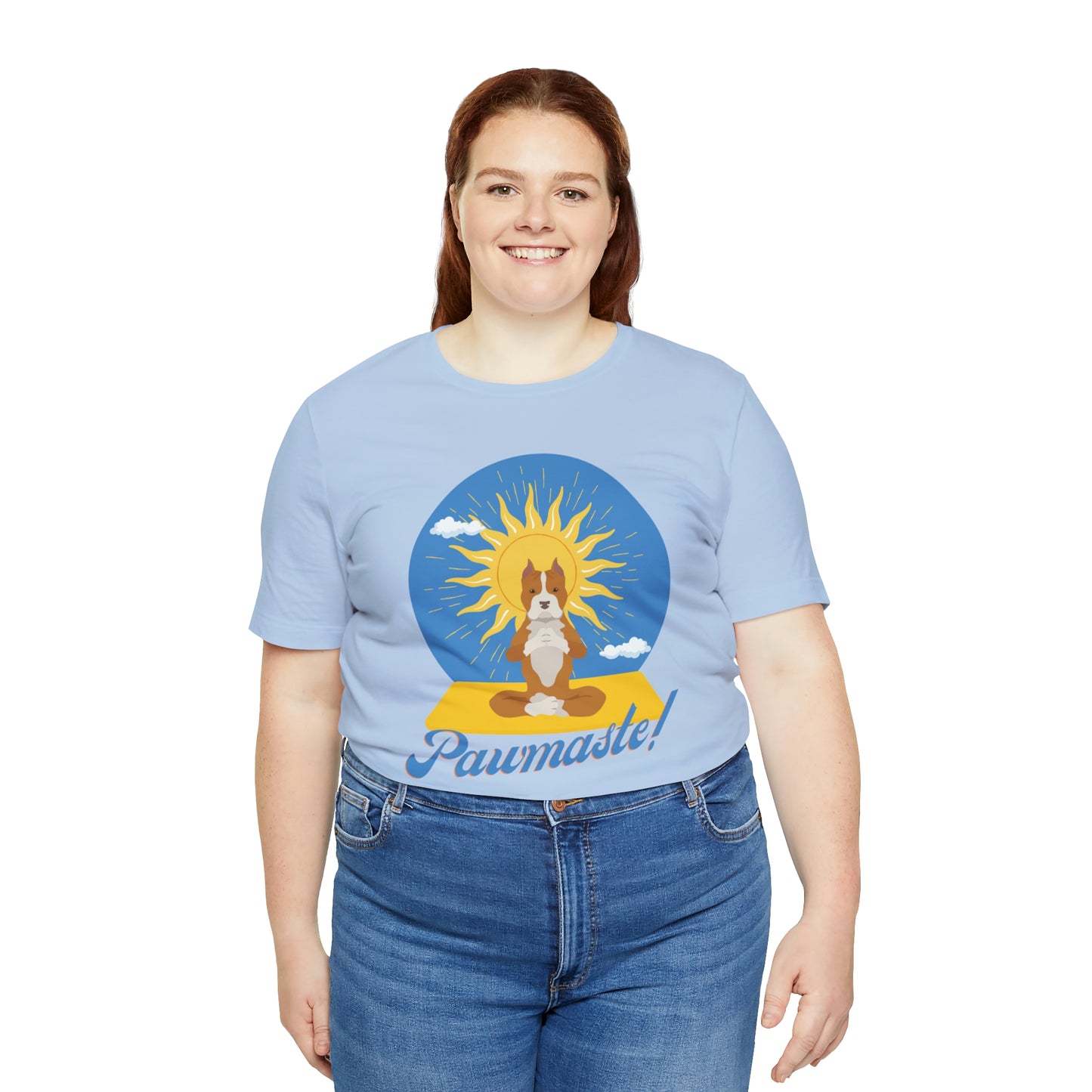 Pawmaste Pitbull Puppy Yoga Shirt Unisex Classic Tee