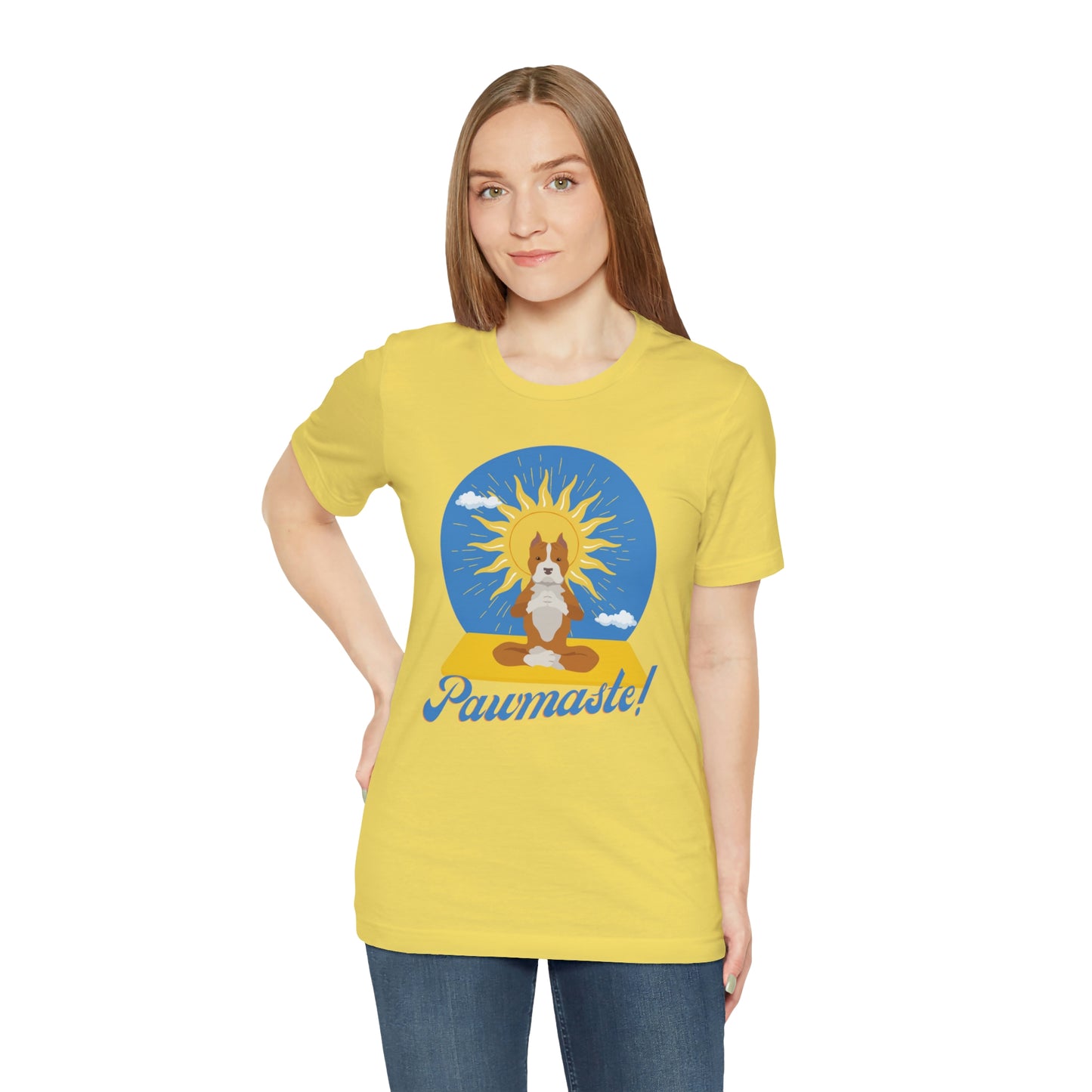 Pawmaste Pitbull Puppy Yoga Shirt Unisex Classic Tee