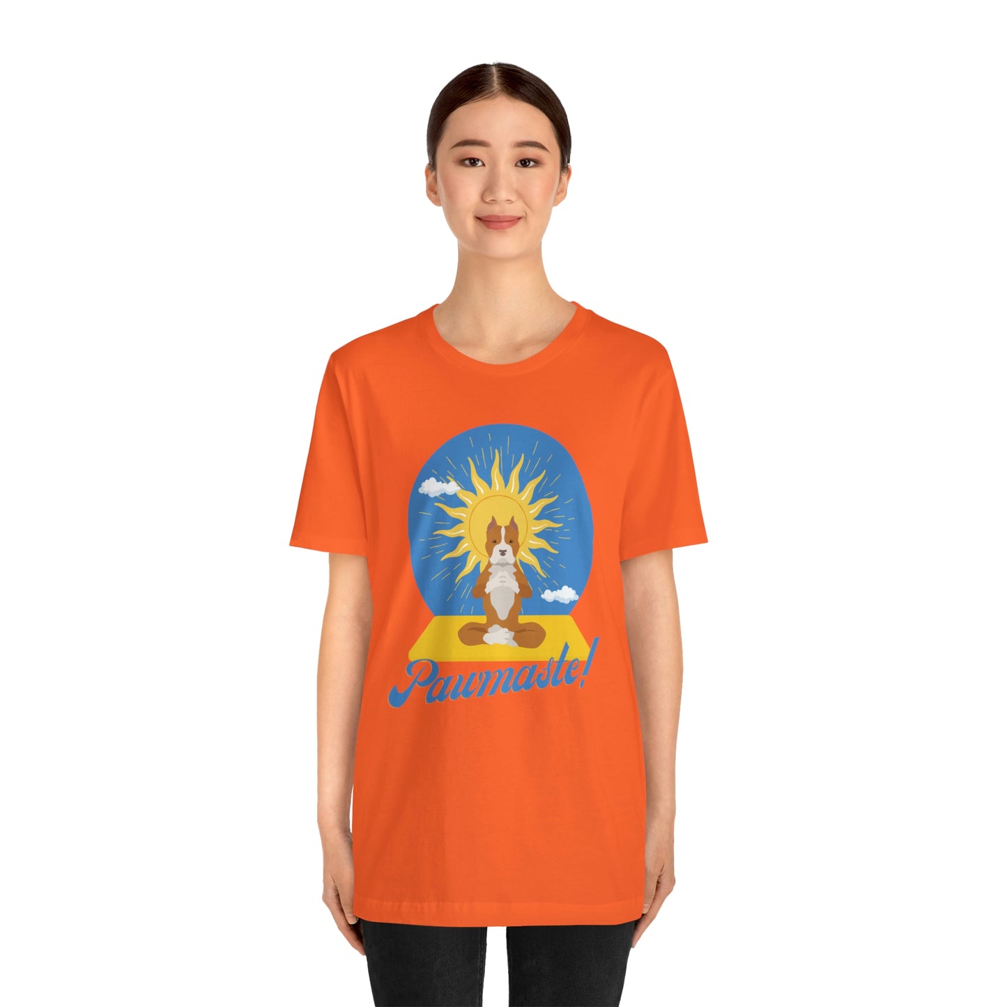 Pawmaste Pitbull Puppy Yoga Shirt Unisex Classic Tee