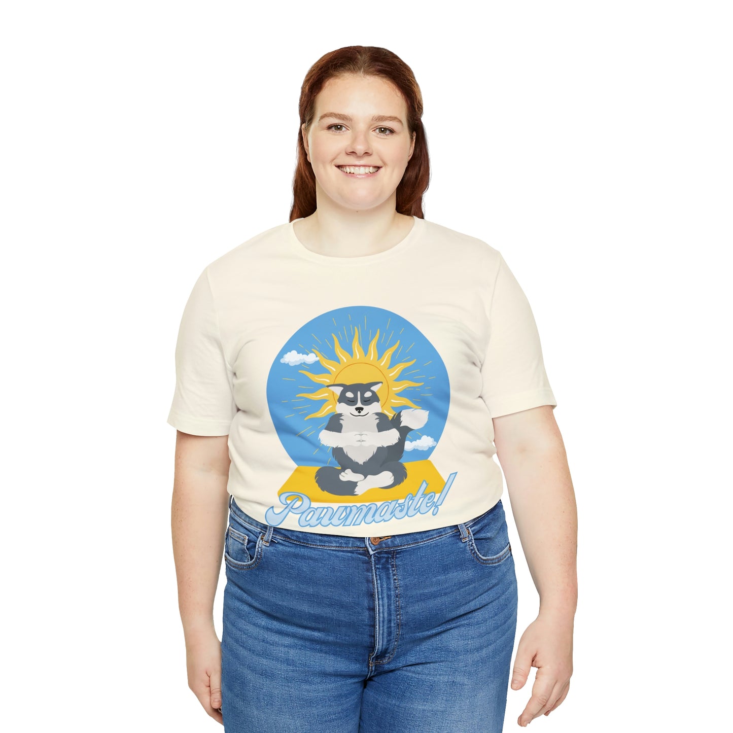 Pawmaste Happy Husky Puppy Yoga Shirt Unisex Classic Tee