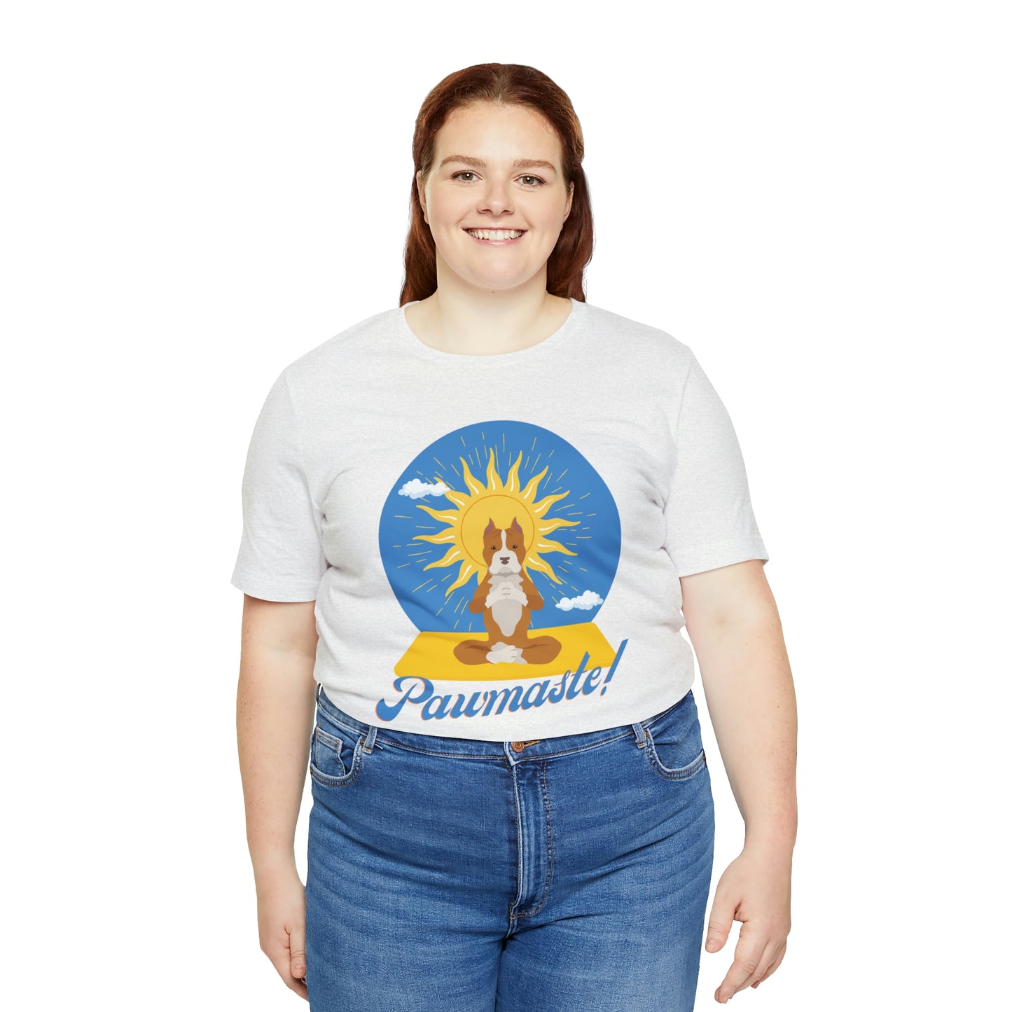 Pawmaste Pitbull Puppy Yoga Shirt Unisex Classic Tee