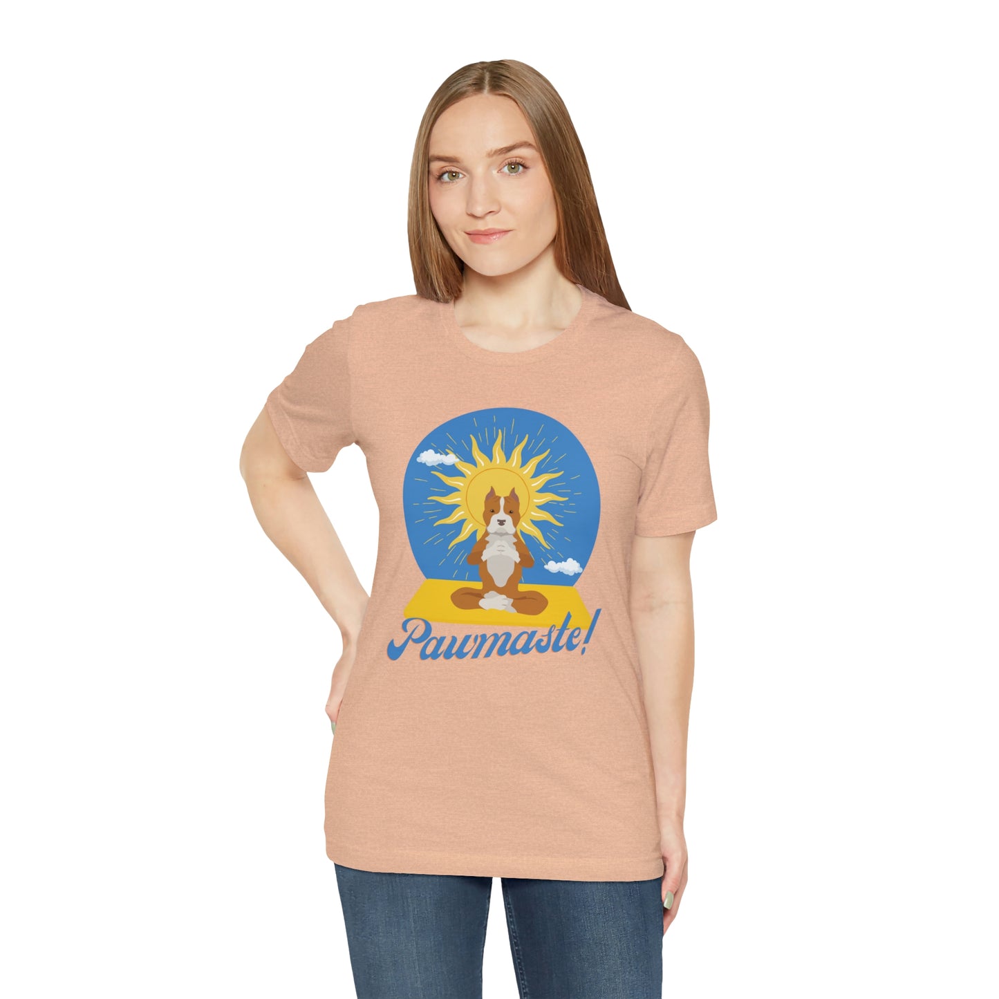 Pawmaste Pitbull Puppy Yoga Shirt Unisex Classic Tee