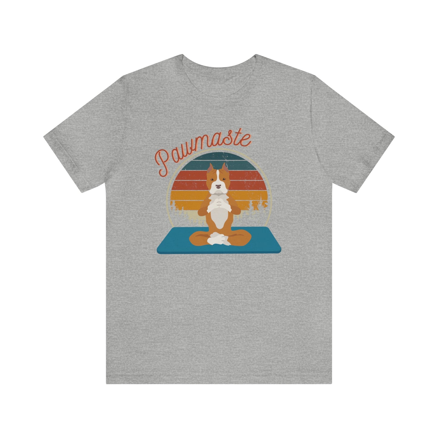 Pawmaste Pitbull Puppy Yoga Mountain Shirt Unisex Classic Tee