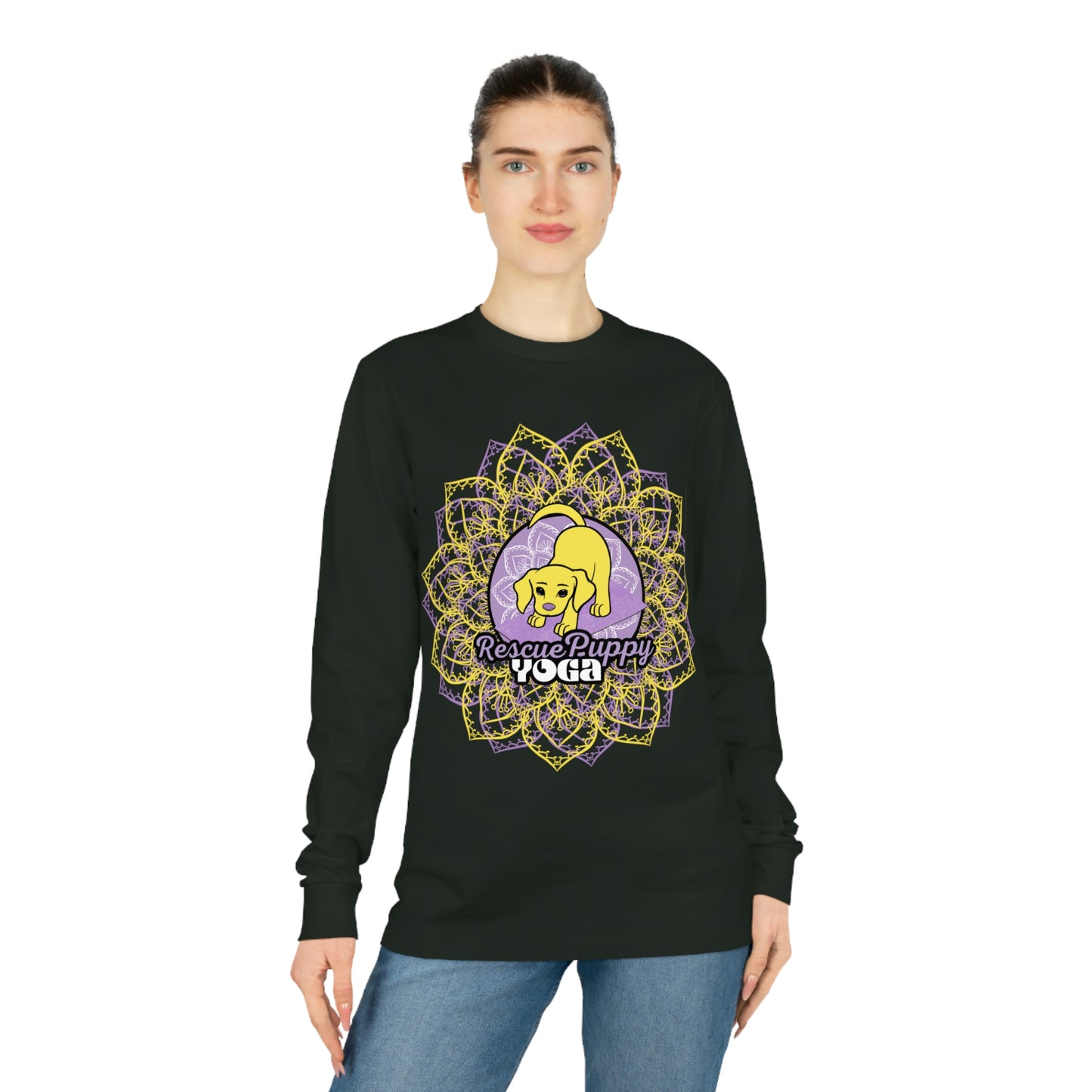 Rescued is My Favorite Breed Unisex Organic Long Sleeve Tee