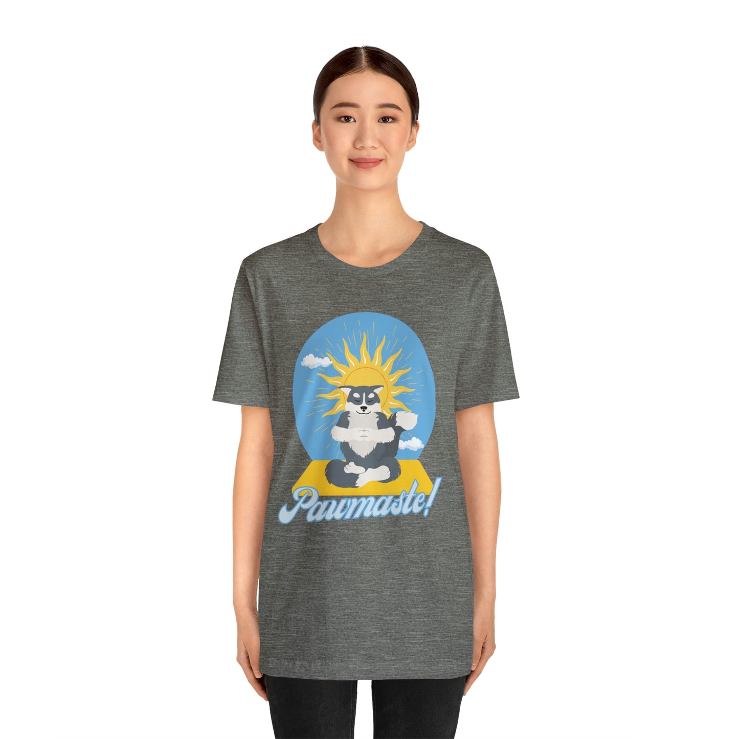 Pawmaste Happy Husky Puppy Yoga Shirt Unisex Classic Tee