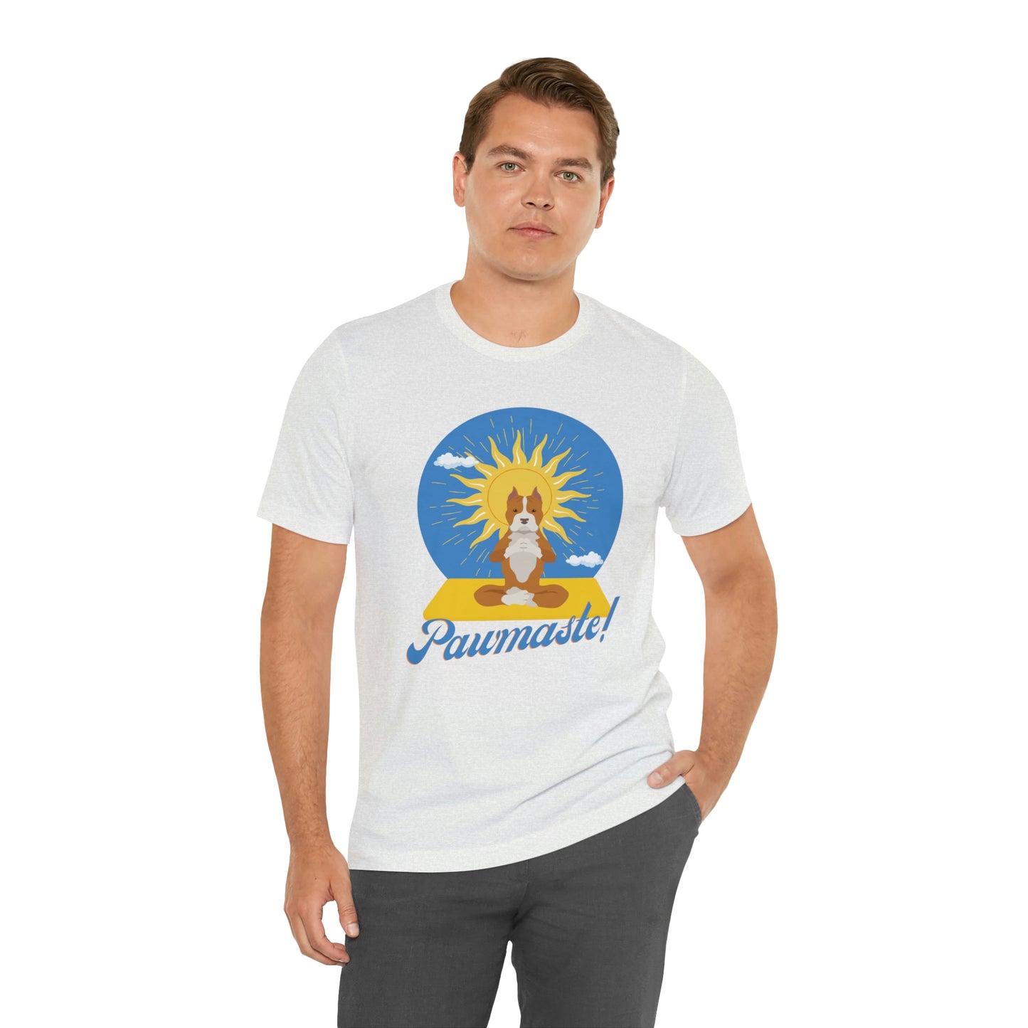 Pawmaste Pitbull Puppy Yoga Shirt Unisex Classic Tee
