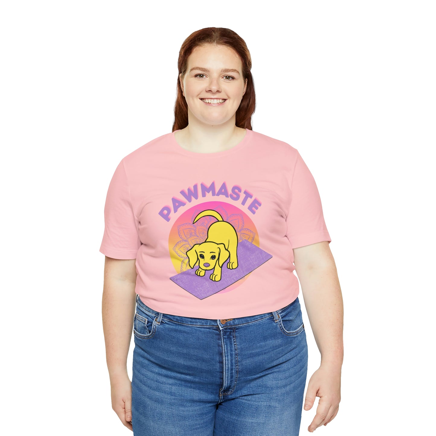 Pawmaste with Yogi the Rescue Puppy Yoga Mascot Mountain Seen Unisex Classic Tee