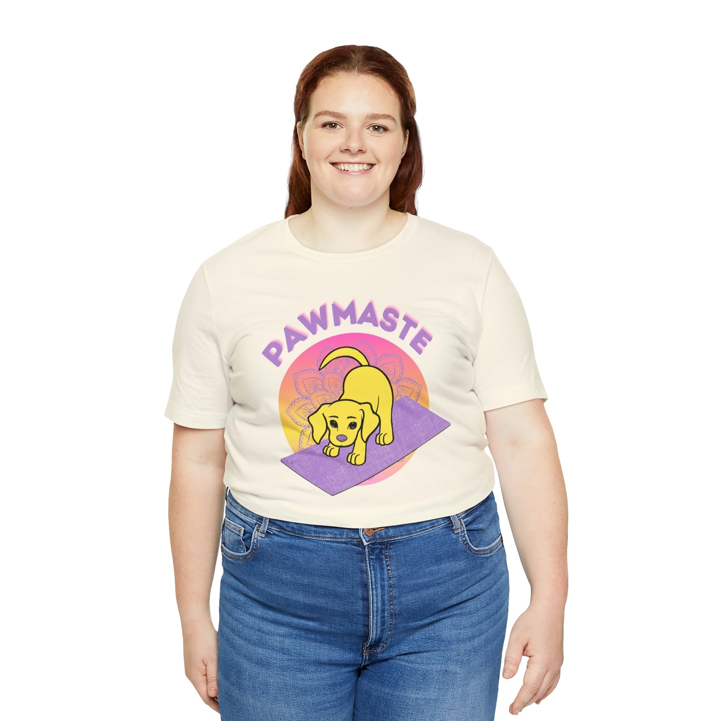 Pawmaste with Yogi the Rescue Puppy Yoga Mascot Mountain Seen Unisex Classic Tee