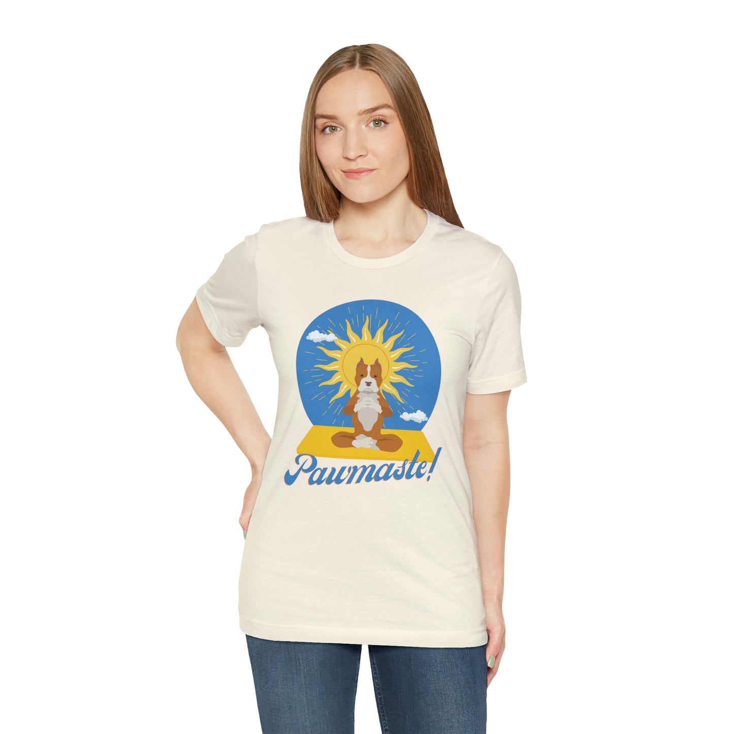 Pawmaste Pitbull Puppy Yoga Shirt Unisex Classic Tee