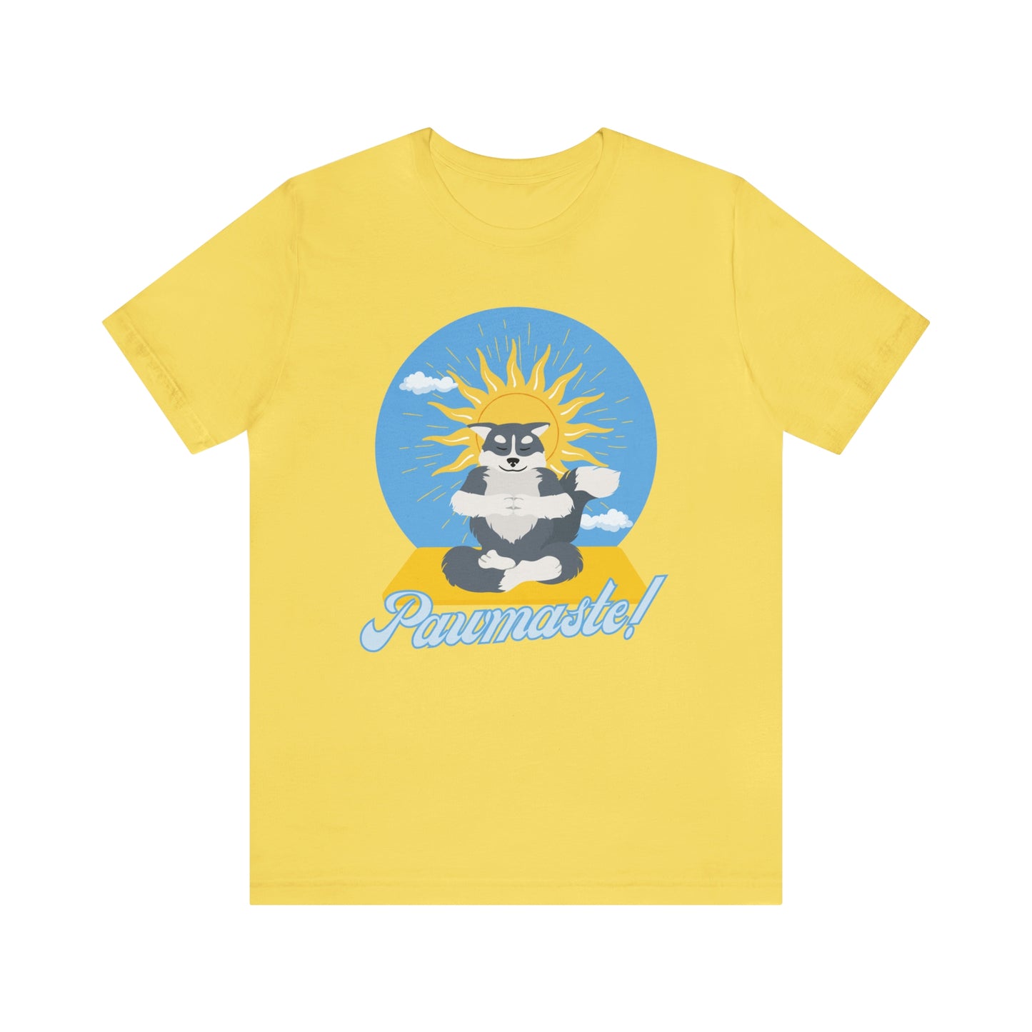 Pawmaste Happy Husky Puppy Yoga Shirt Unisex Classic Tee
