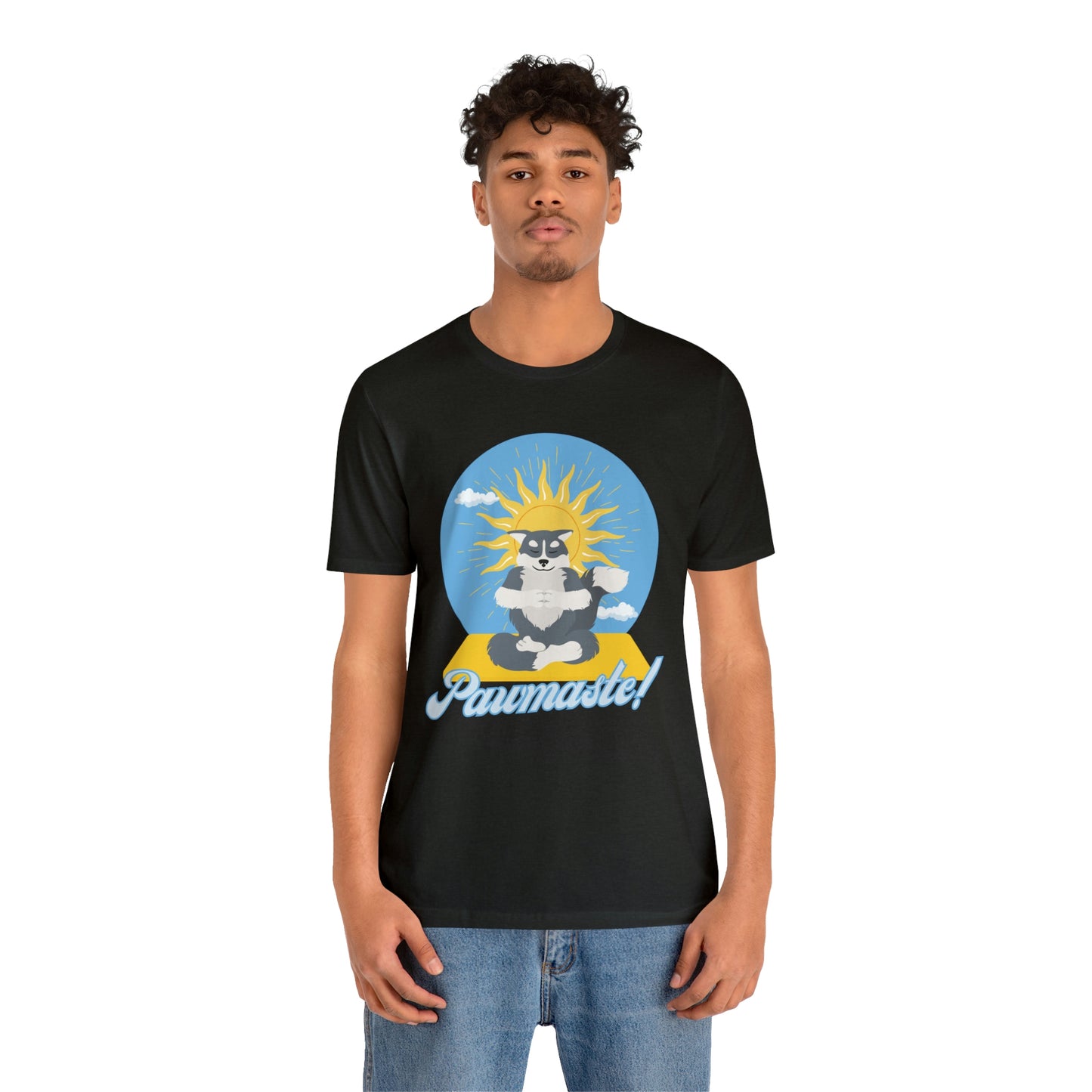 Pawmaste Happy Husky Puppy Yoga Shirt Unisex Classic Tee