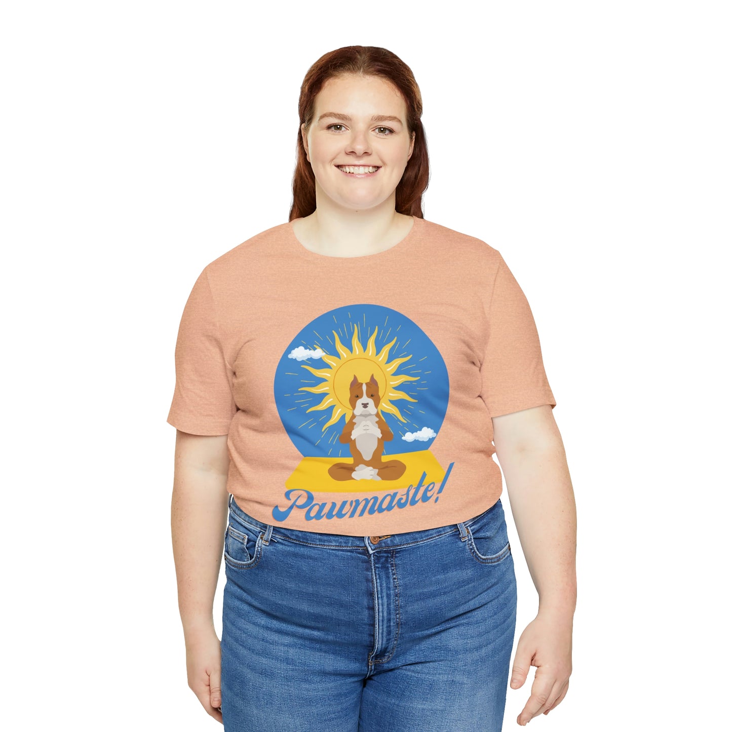 Pawmaste Pitbull Puppy Yoga Shirt Unisex Classic Tee