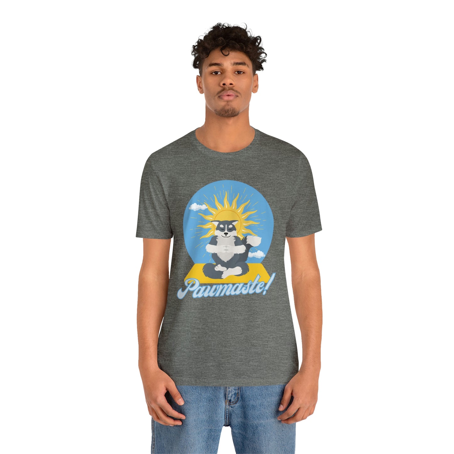 Pawmaste Happy Husky Puppy Yoga Shirt Unisex Classic Tee
