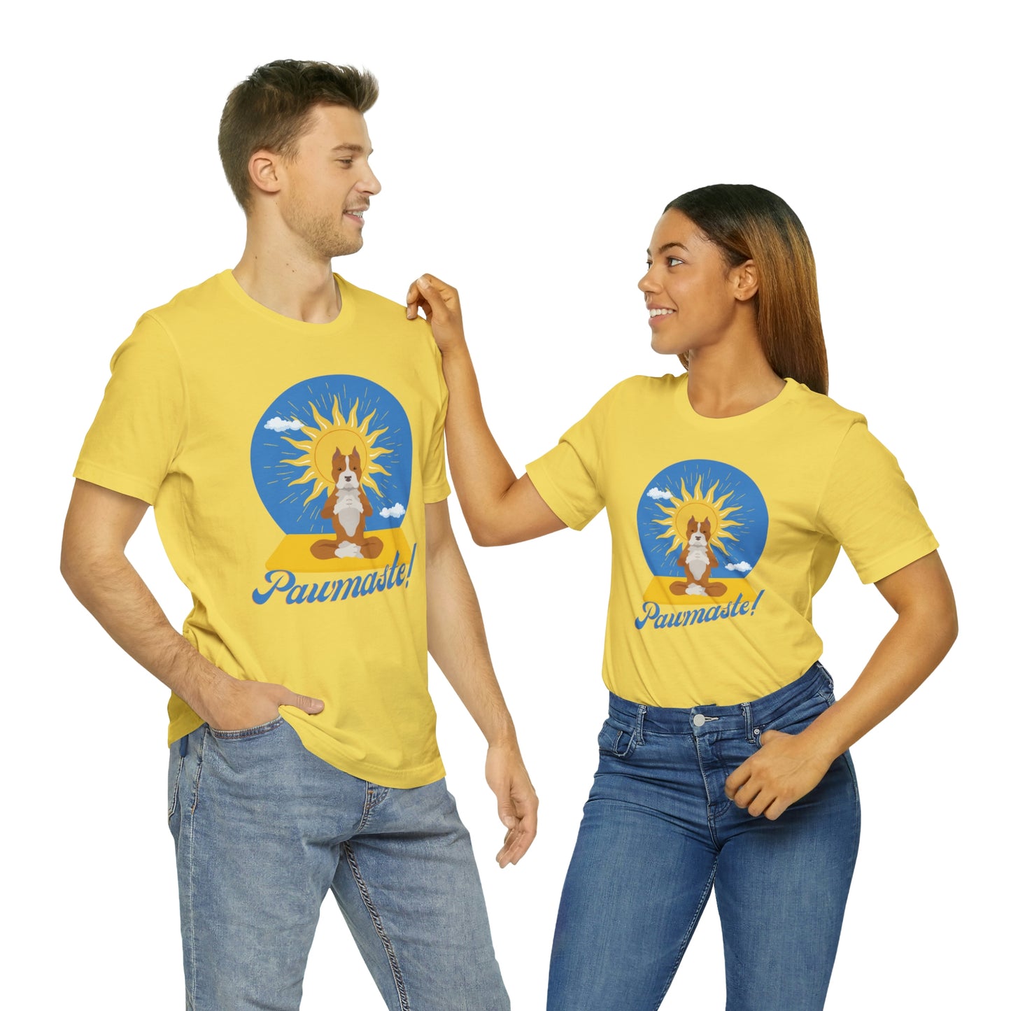 Pawmaste Pitbull Puppy Yoga Shirt Unisex Classic Tee