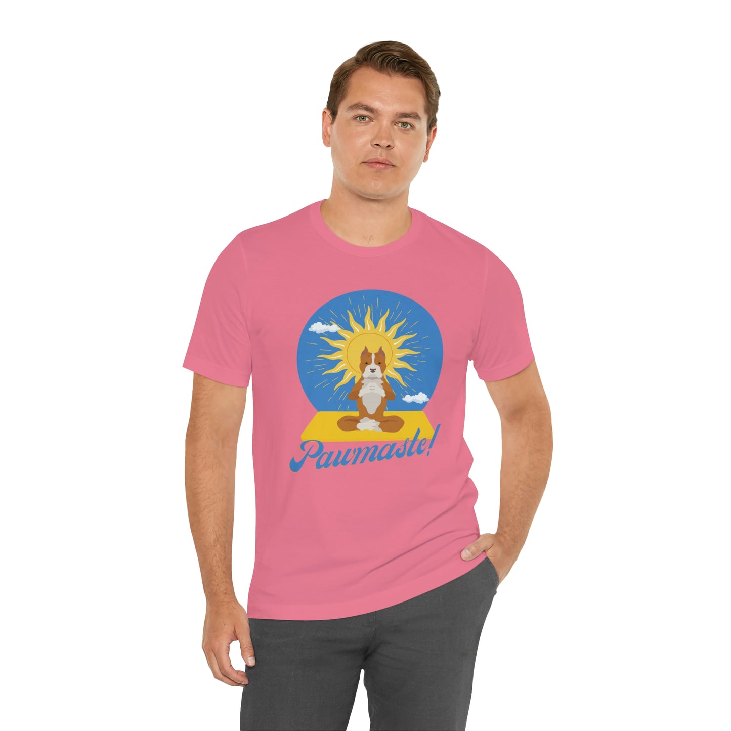 Pawmaste Pitbull Puppy Yoga Shirt Unisex Classic Tee