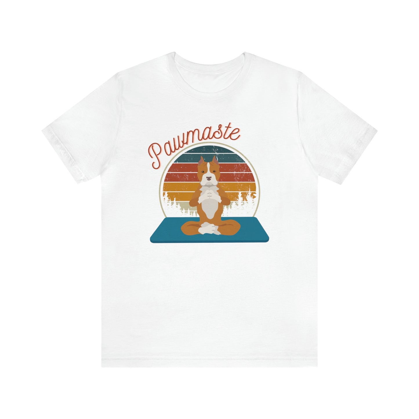 Pawmaste Pitbull Puppy Yoga Mountain Shirt Unisex Classic Tee
