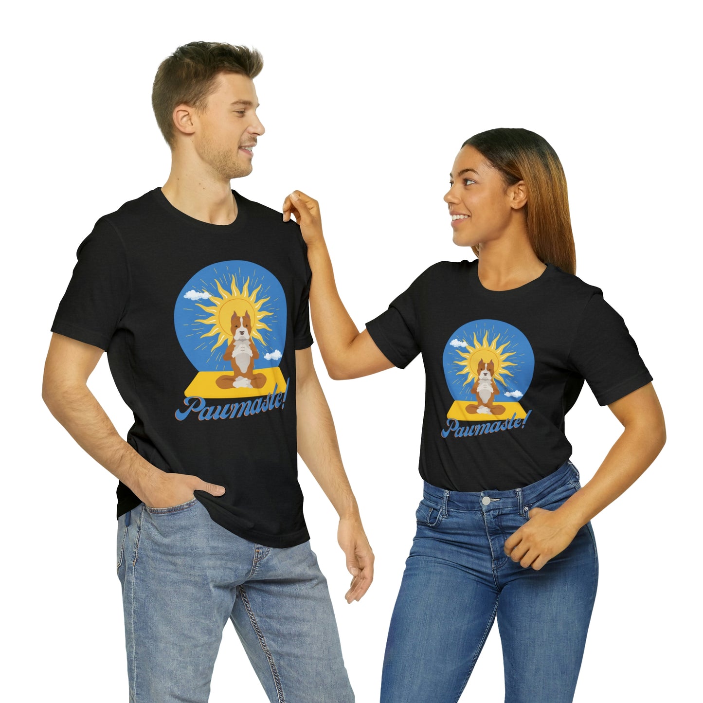 Pawmaste Pitbull Puppy Yoga Shirt Unisex Classic Tee
