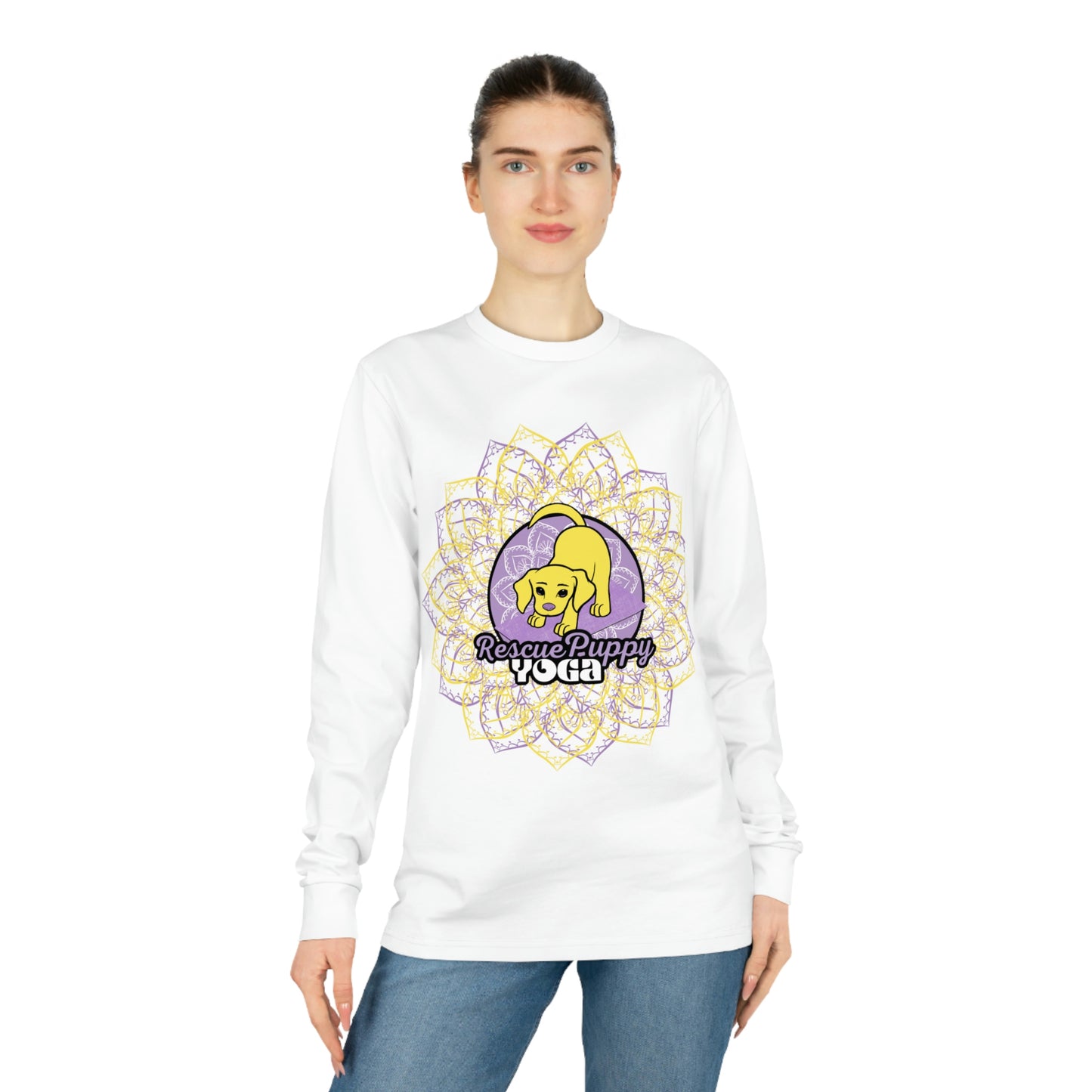 Rescued is My Favorite Breed Unisex Organic Long Sleeve Tee