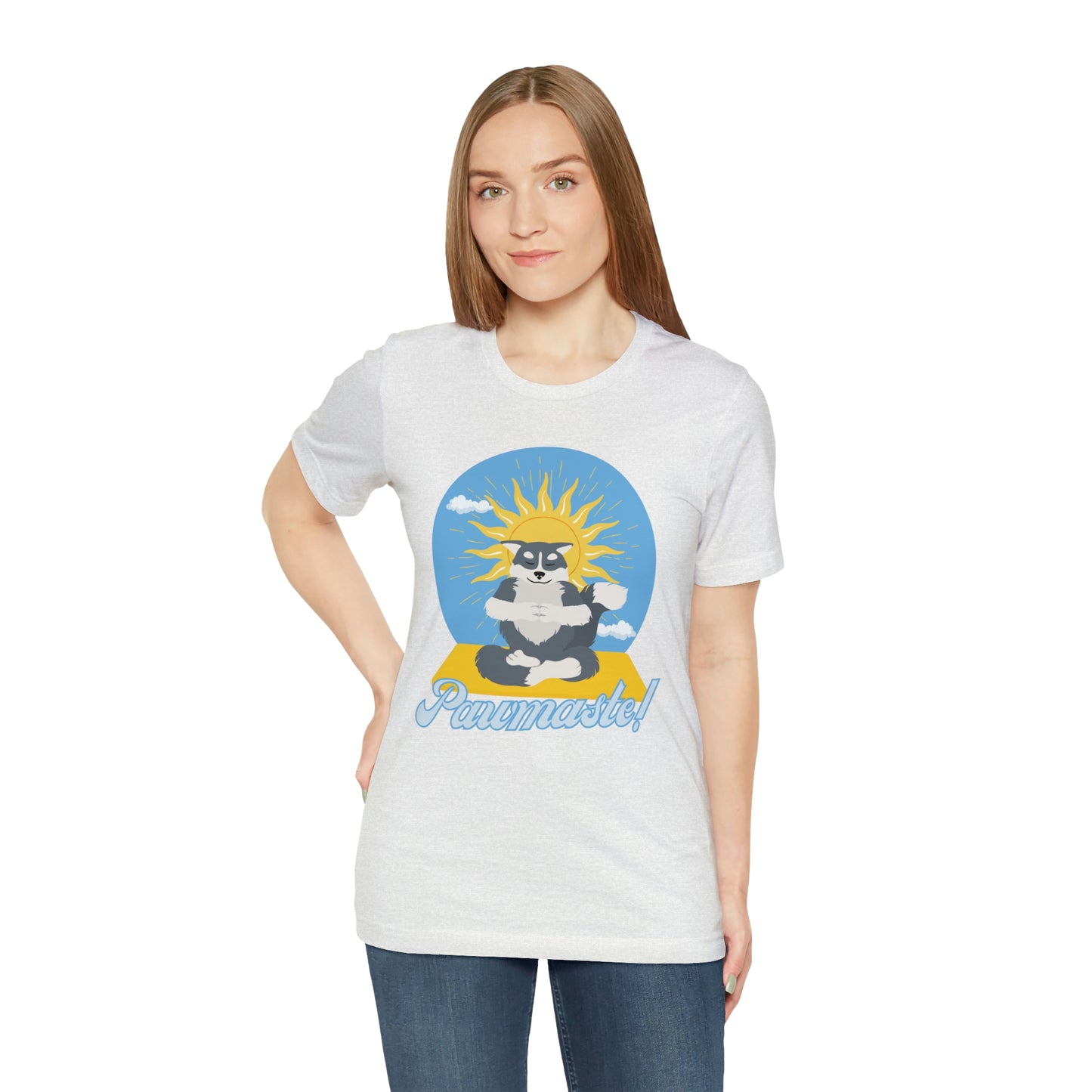 Pawmaste Happy Husky Puppy Yoga Shirt Unisex Classic Tee