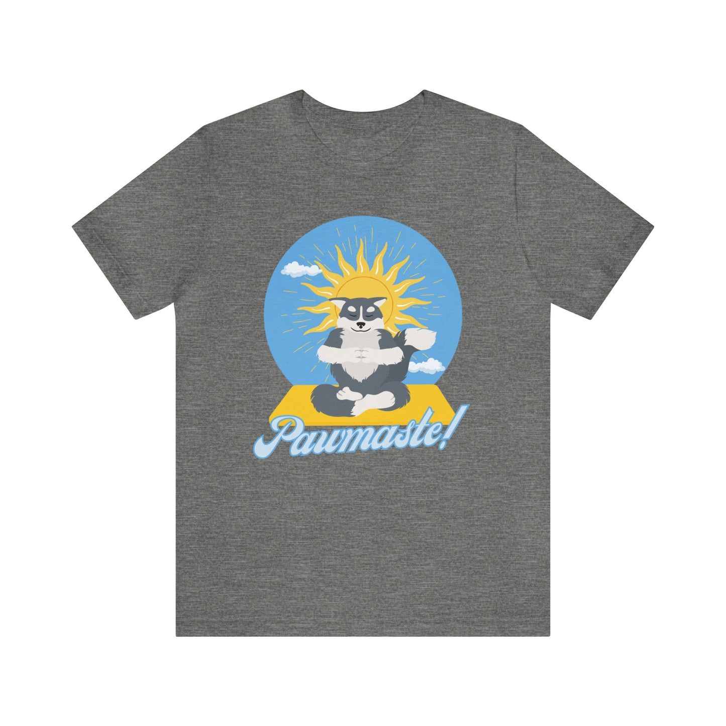 Pawmaste Happy Husky Puppy Yoga Shirt Unisex Classic Tee