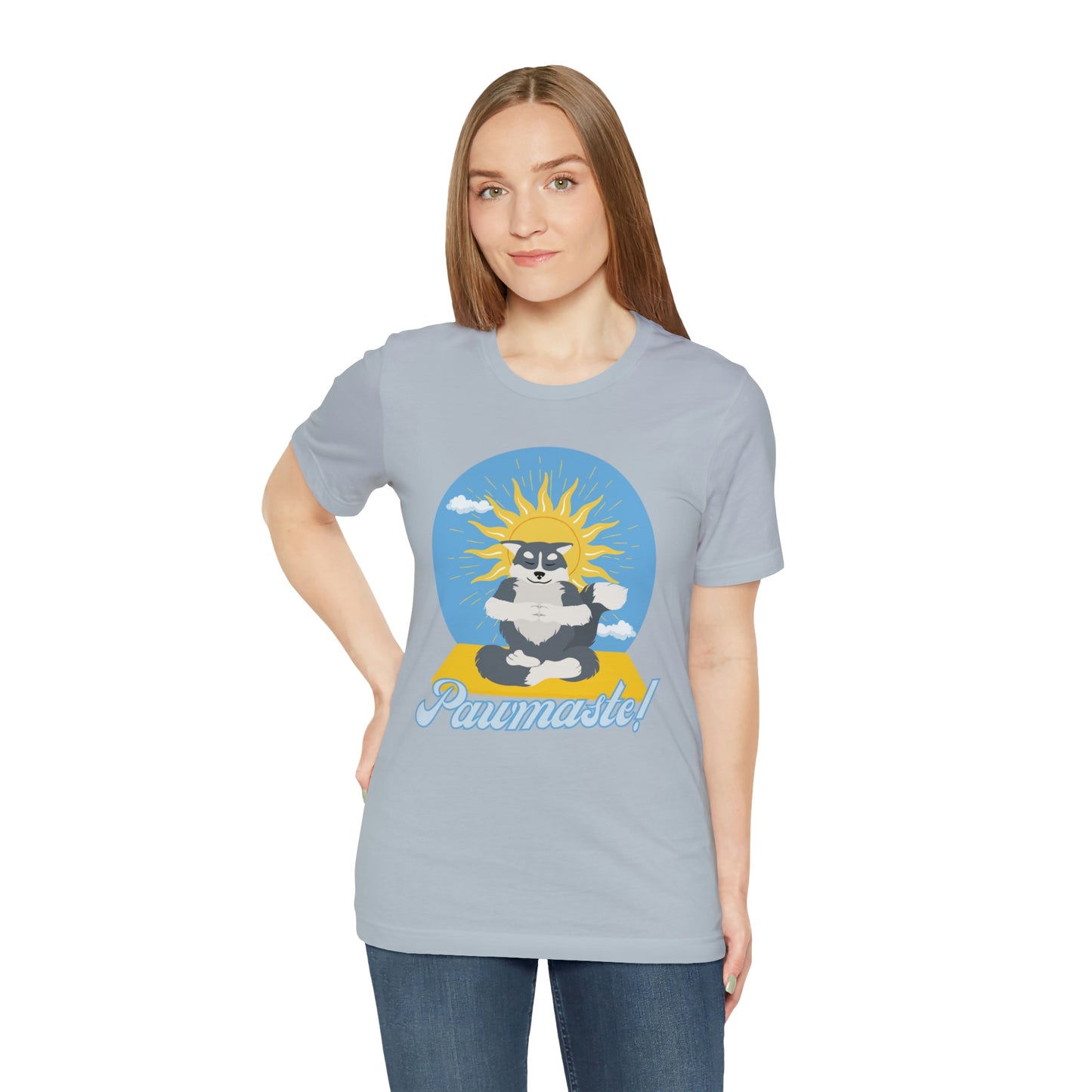 Pawmaste Happy Husky Puppy Yoga Shirt Unisex Classic Tee