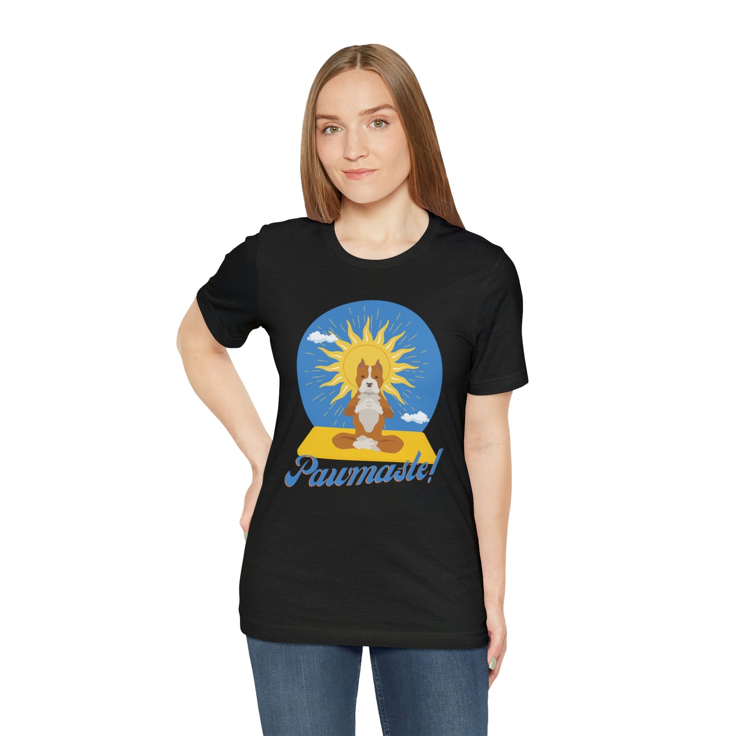 Pawmaste Pitbull Puppy Yoga Shirt Unisex Classic Tee