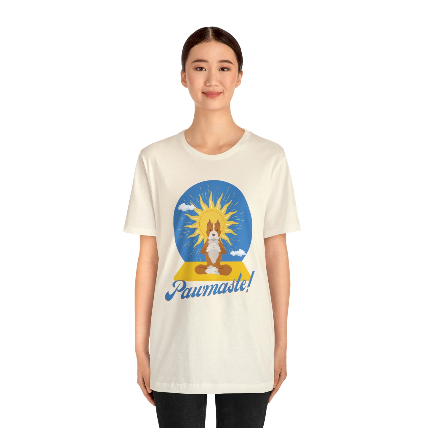 Pawmaste Pitbull Puppy Yoga Shirt Unisex Classic Tee