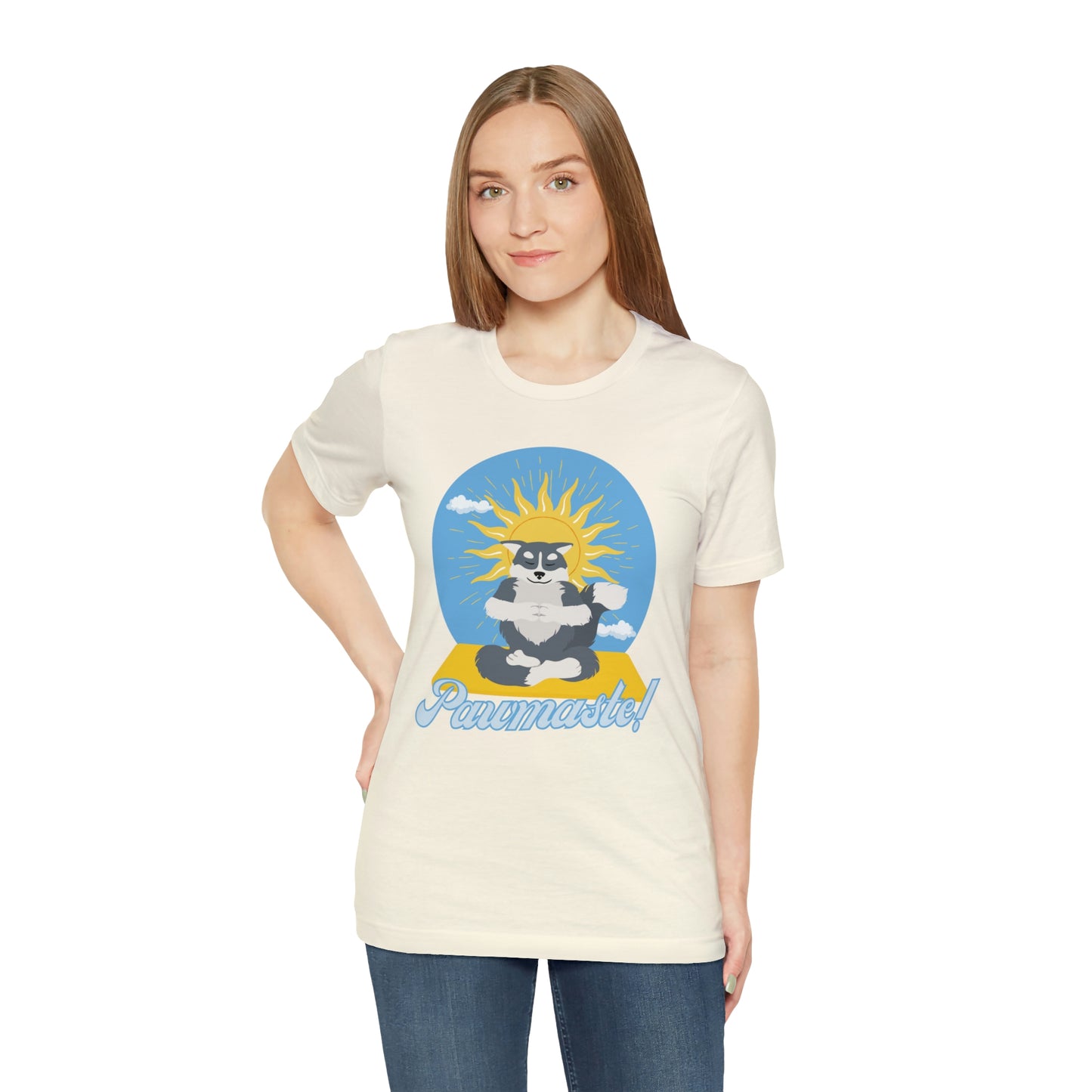 Pawmaste Happy Husky Puppy Yoga Shirt Unisex Classic Tee