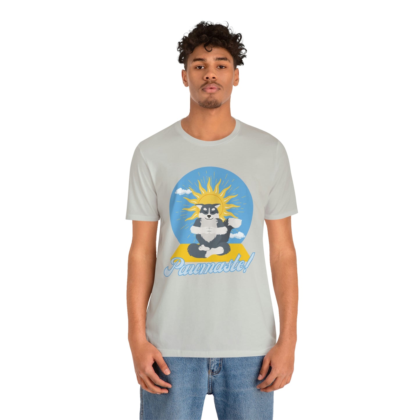 Pawmaste Happy Husky Puppy Yoga Shirt Unisex Classic Tee
