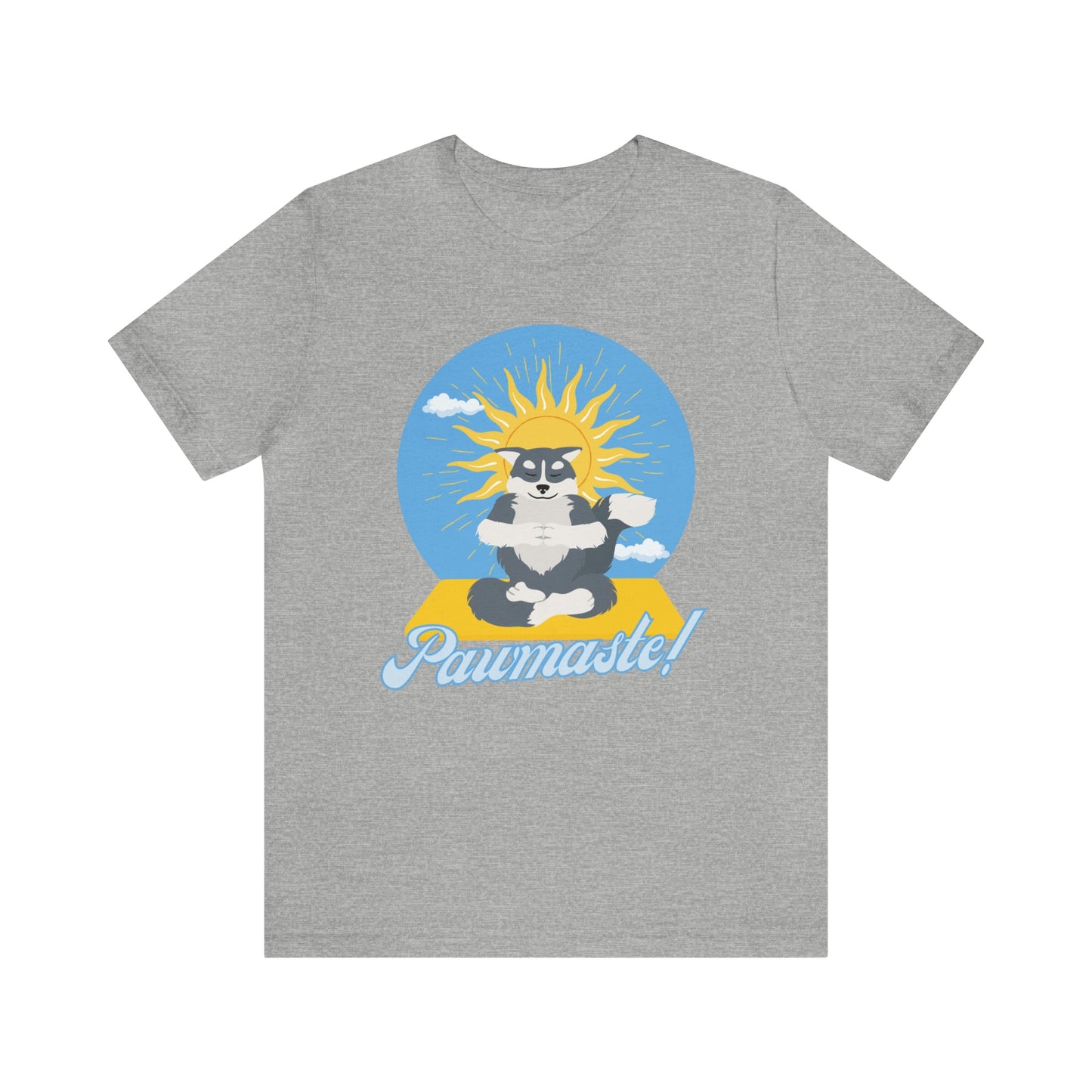 Pawmaste Happy Husky Puppy Yoga Shirt Unisex Classic Tee