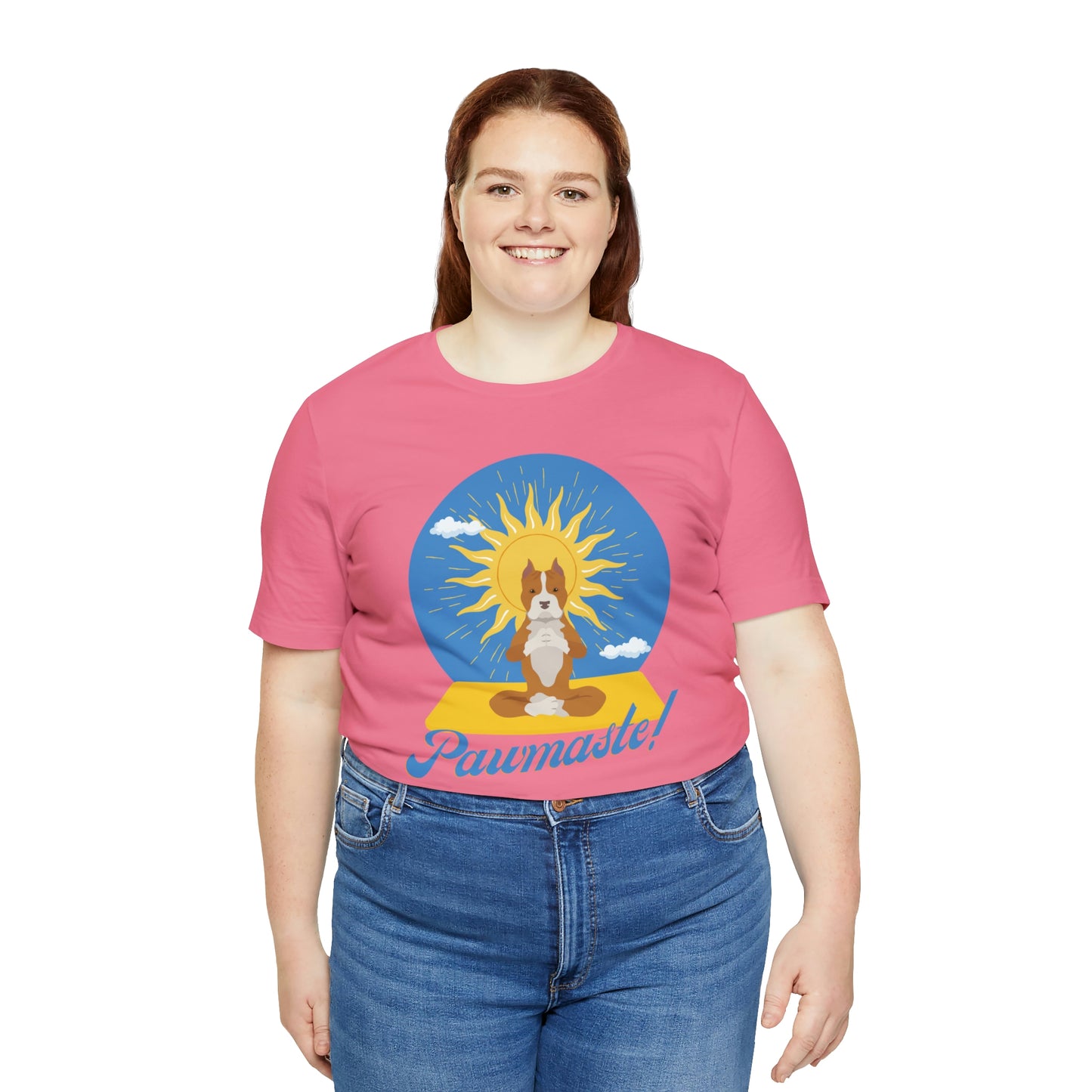Pawmaste Pitbull Puppy Yoga Shirt Unisex Classic Tee