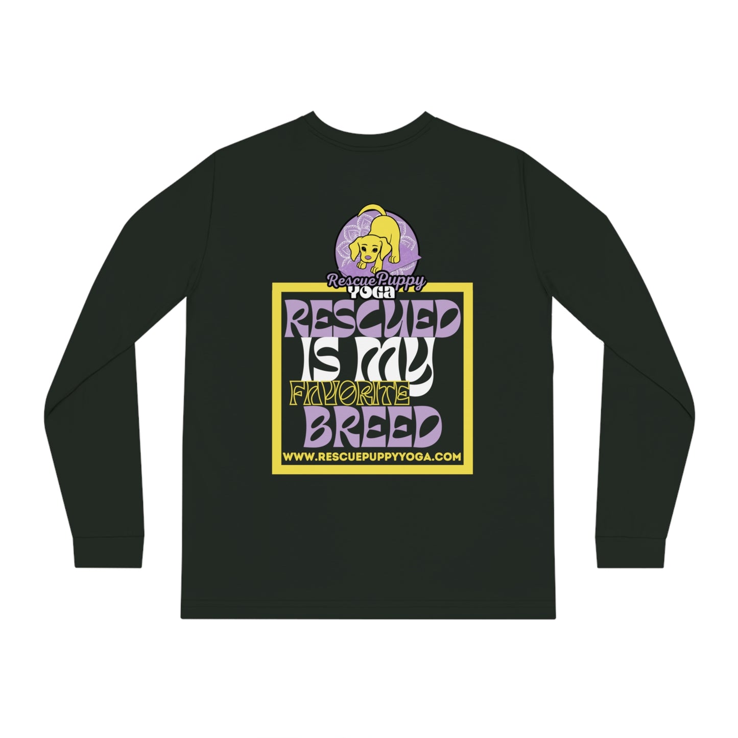 Rescued is My Favorite Breed Unisex Organic Long Sleeve Tee