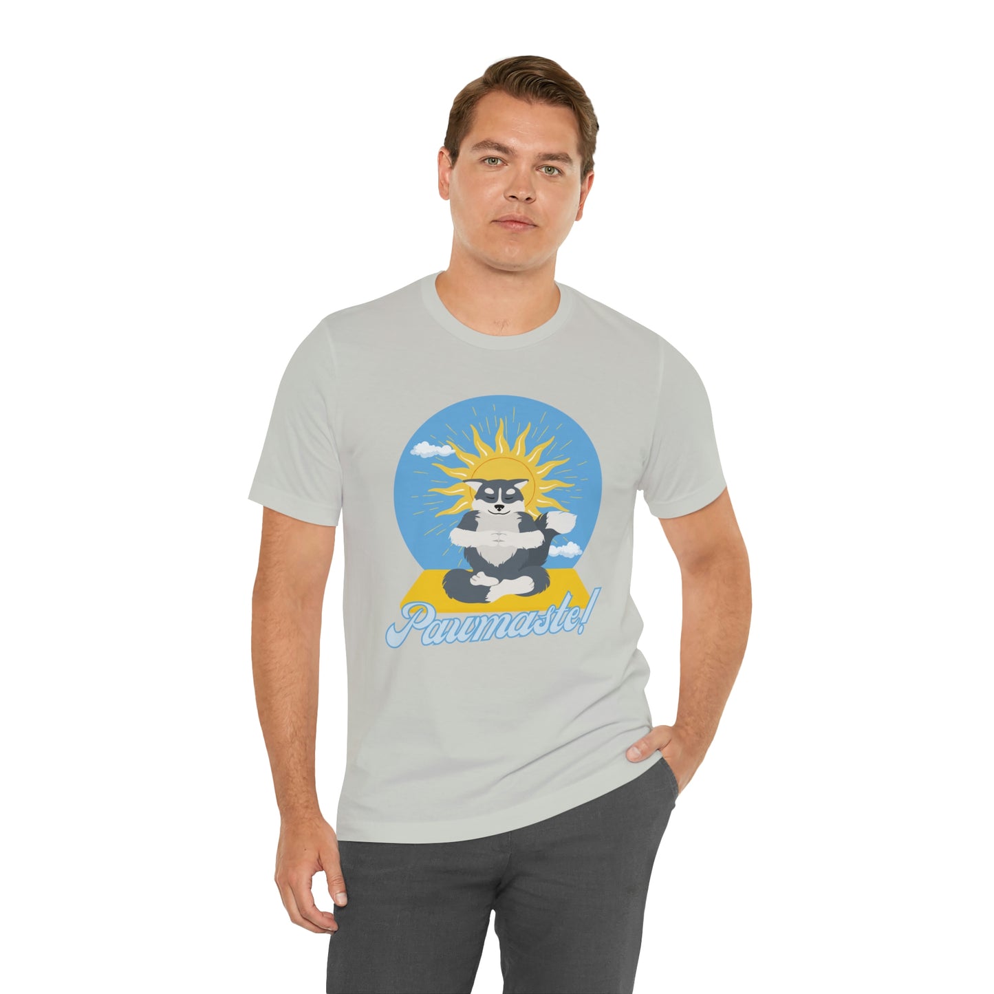 Pawmaste Happy Husky Puppy Yoga Shirt Unisex Classic Tee