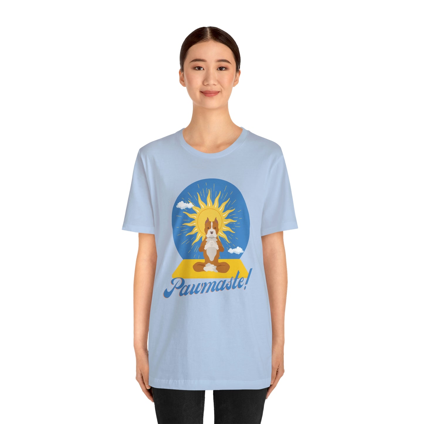Pawmaste Pitbull Puppy Yoga Shirt Unisex Classic Tee